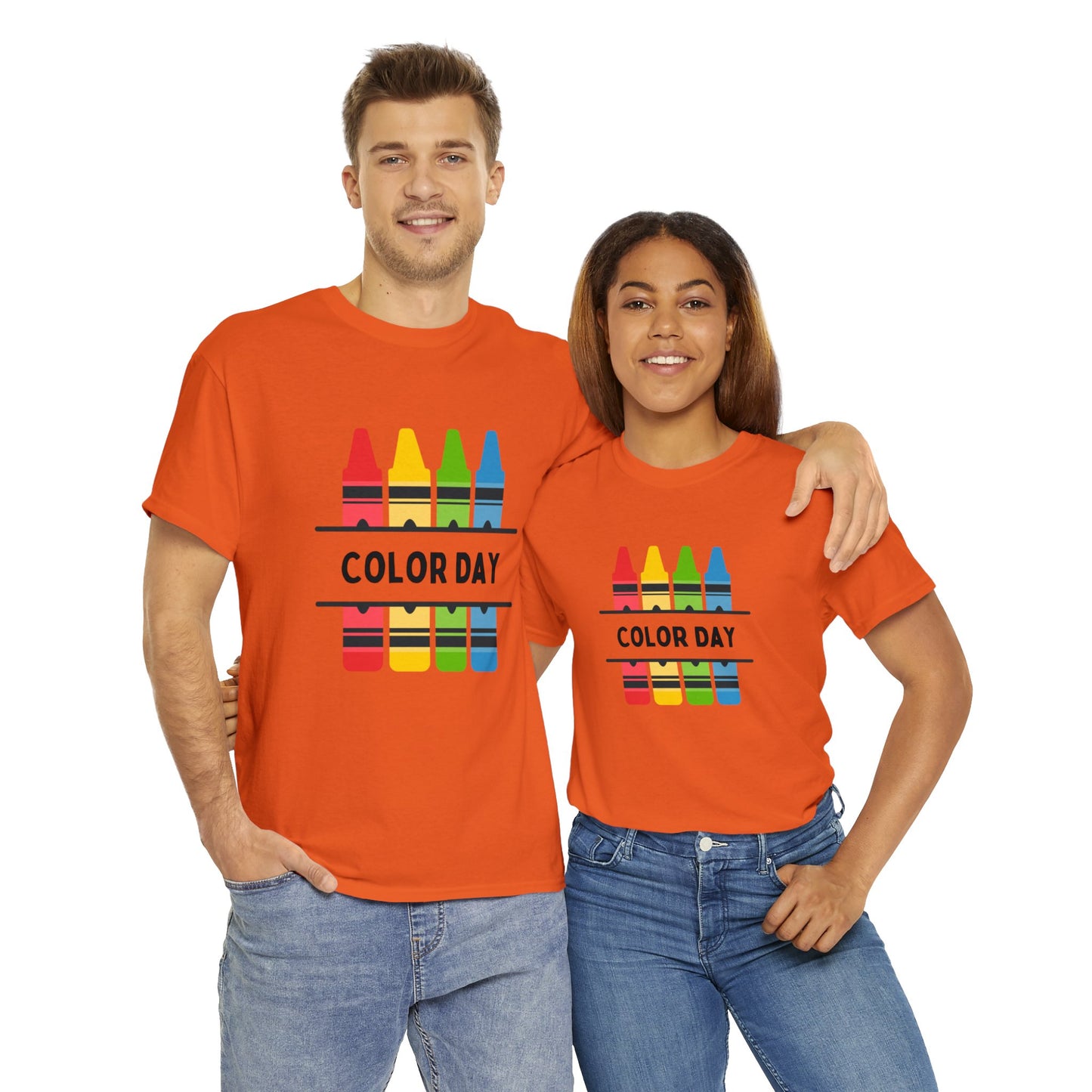 Color Day Unisex Heavy Cotton Tee Inspire Learning and Fun for Teachers and Children