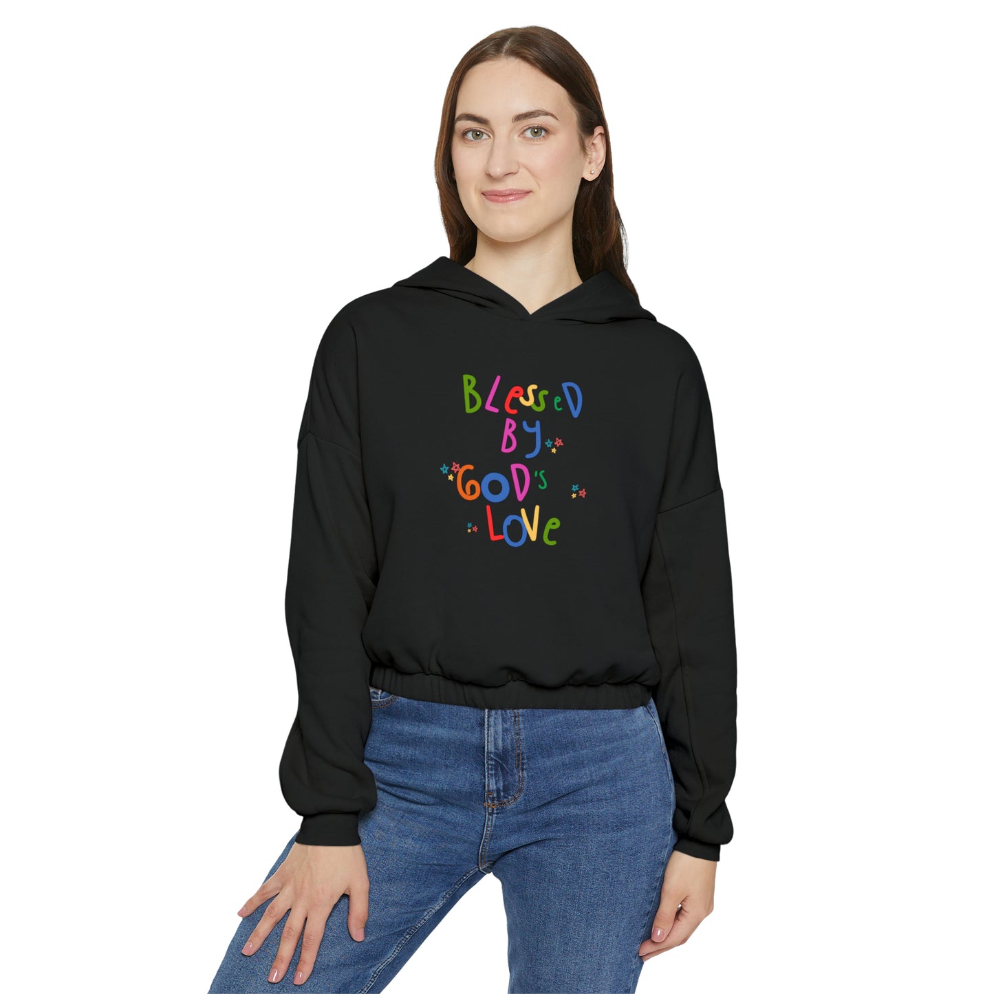 God's Love Women's Cinched Bottom Hoodie