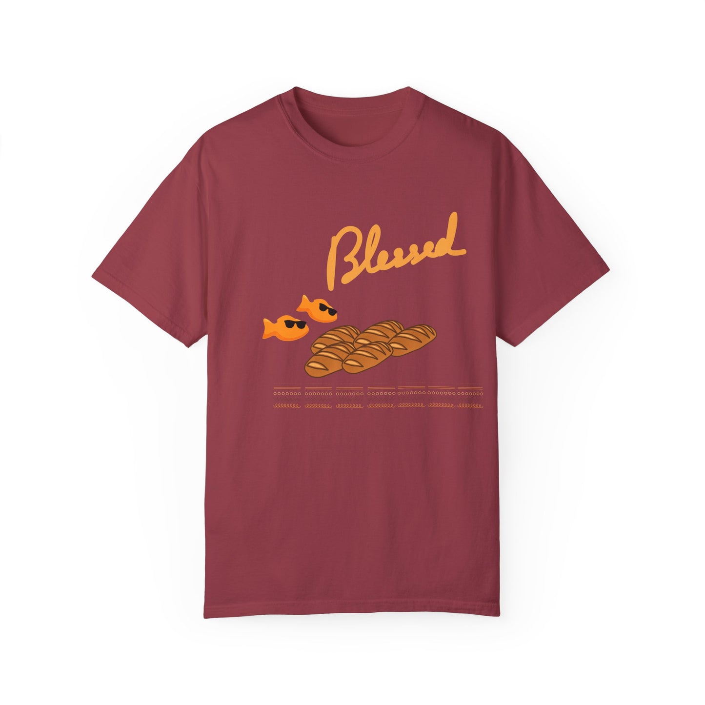 Blessed 2 fish & 5 Loaves T-Shirt ā Christian Design | Comfort Colors 1717
