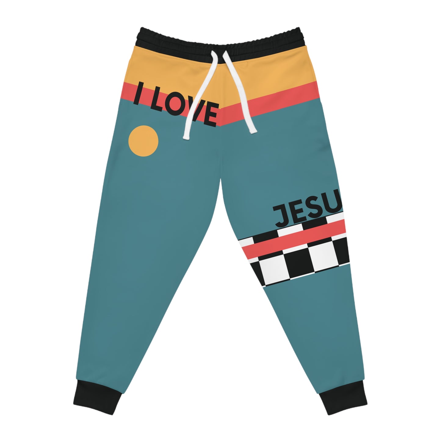 I Love Jesus Athletic Joggers