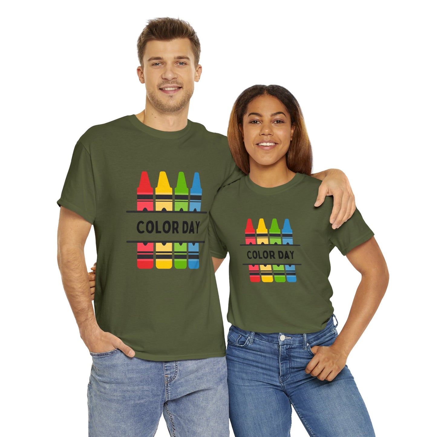 Color Day Unisex Heavy Cotton Tee Inspire Learning and Fun for Teachers and Children