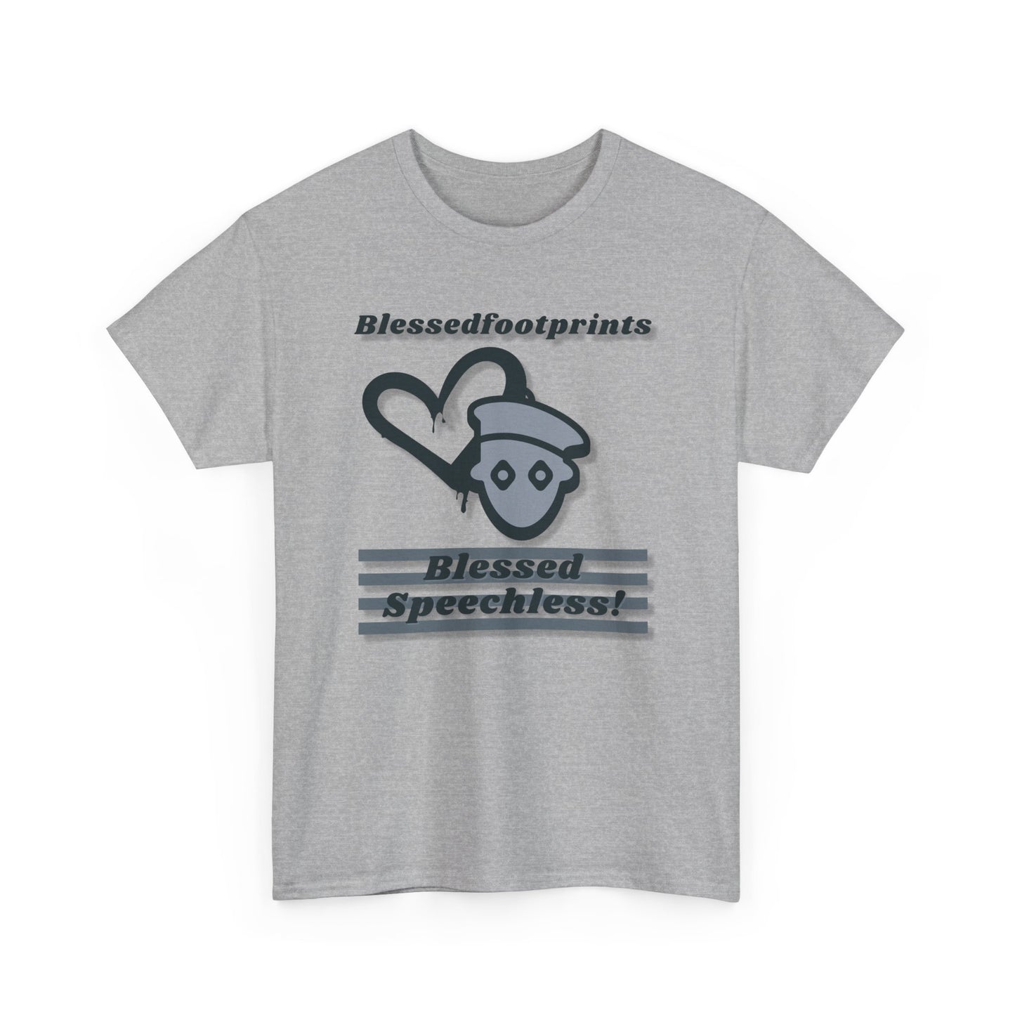 Blessedfootprints Collection Speechless Unisex Heavy Cotton Tee