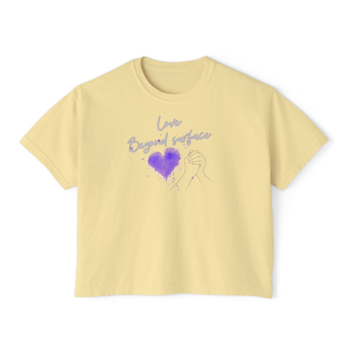 "Love Beyond Surface" Women's Boxy Tee
