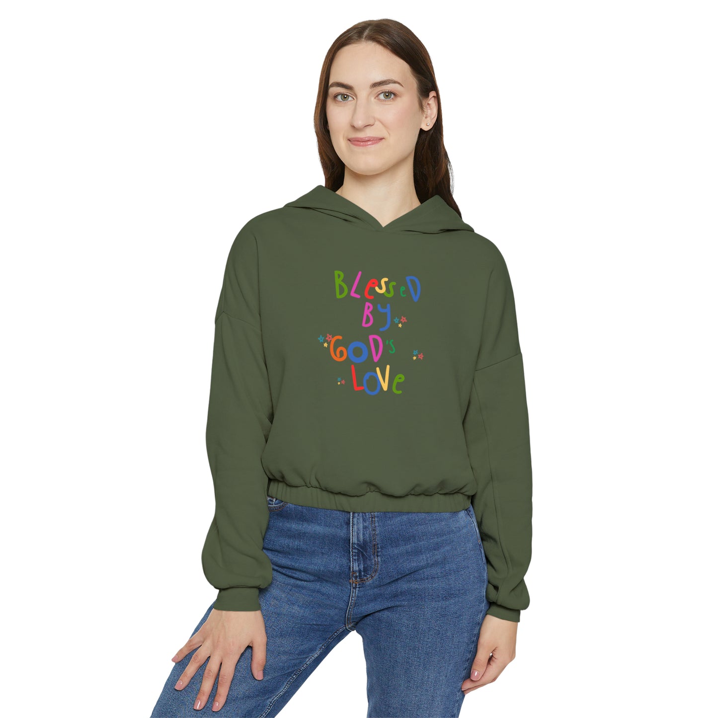 God's Love Women's Cinched Bottom Hoodie