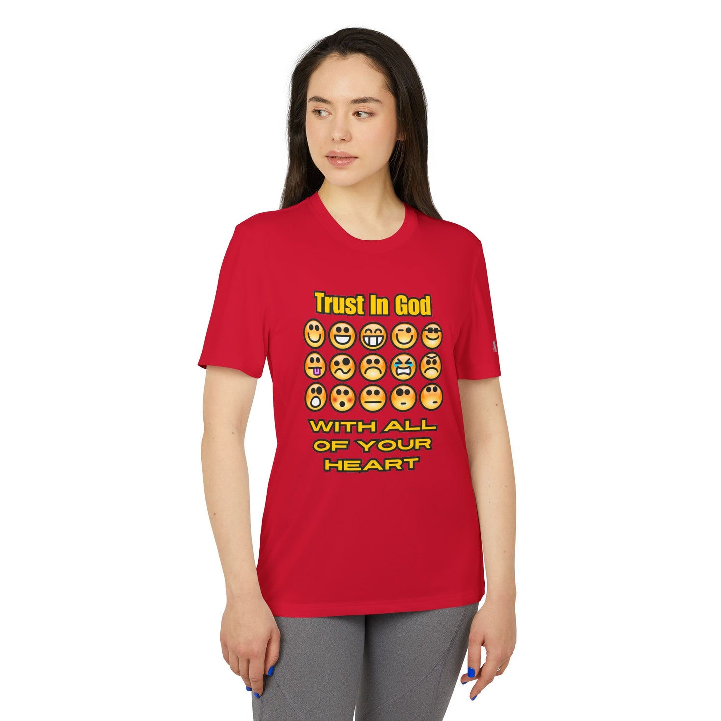 Trust in God Emoji Expression Unisex Tee