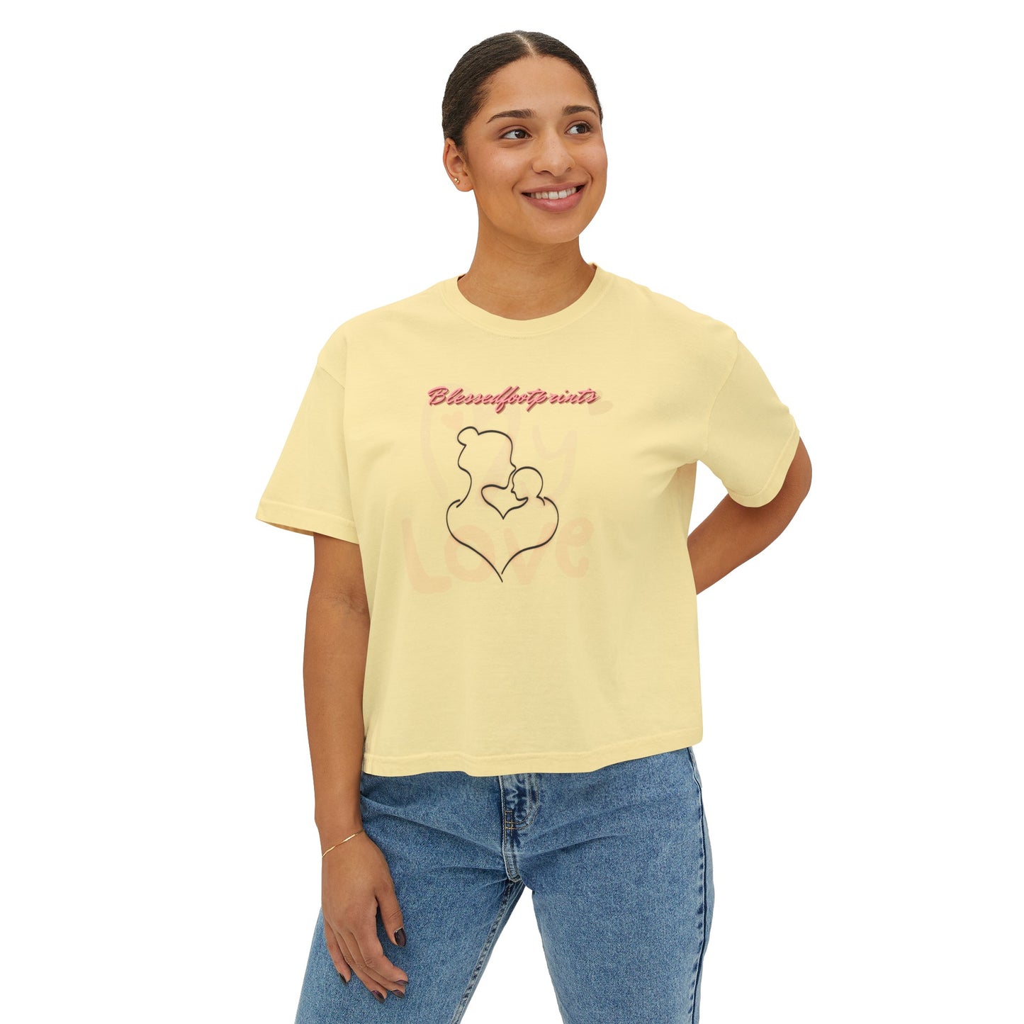 My Love Boxy Tee - BlessedFootprints Collection