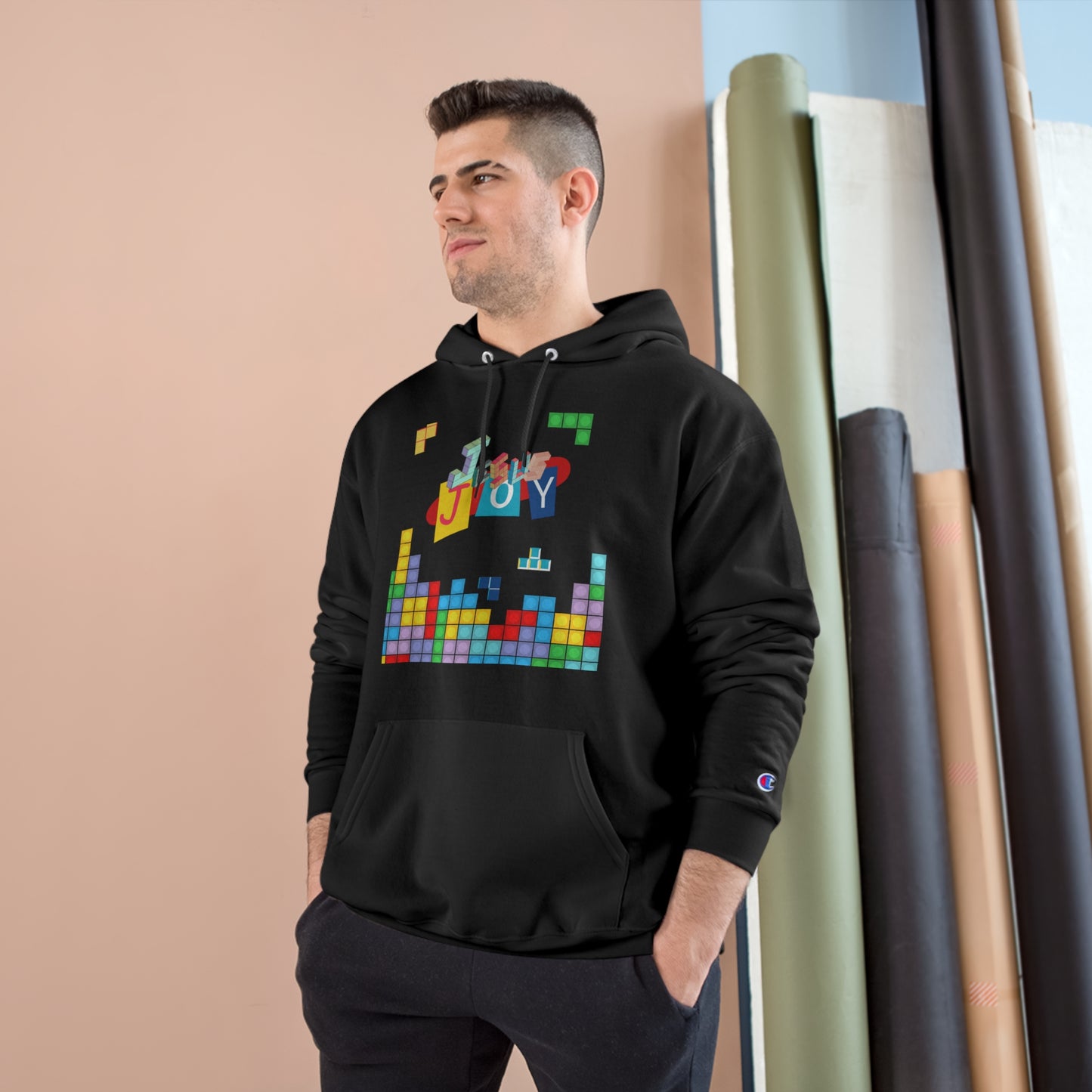 Blocks of Joy Champion Hoodie