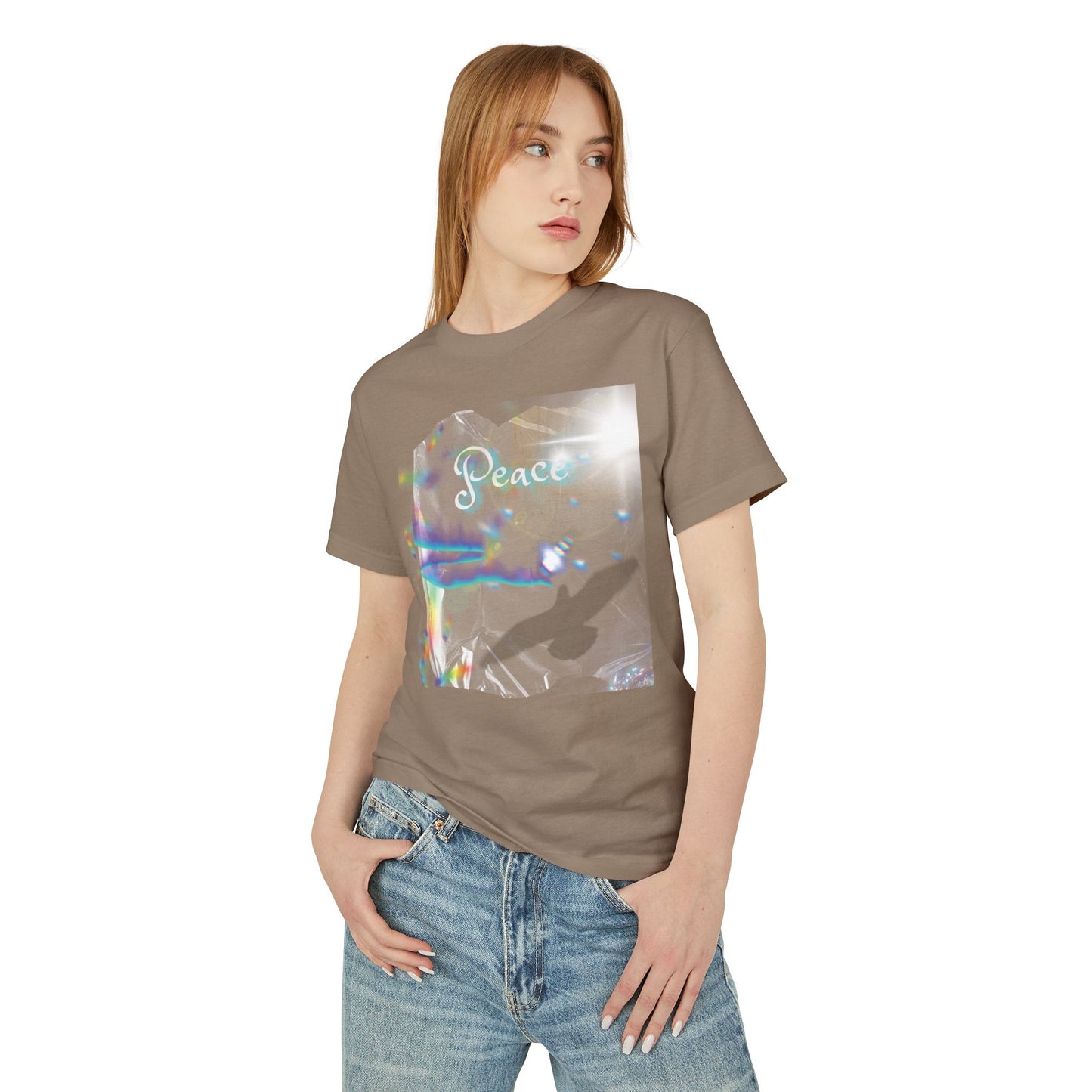 Graphic Tee with Peace Enhanced Design