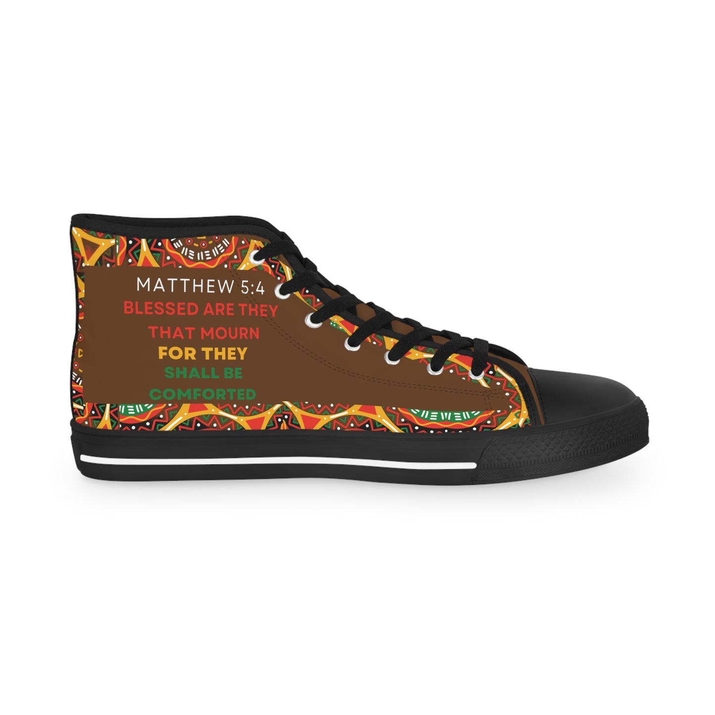 Blessed Are They That Mourn Men's High Top Sneakers