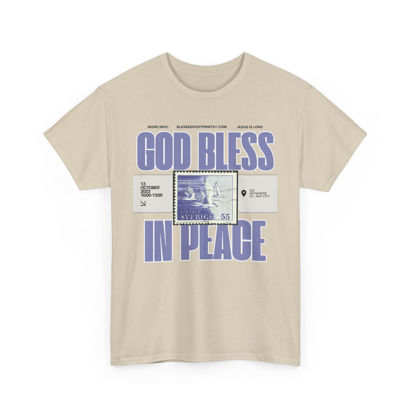 God Bless in Peace Cotton Tee