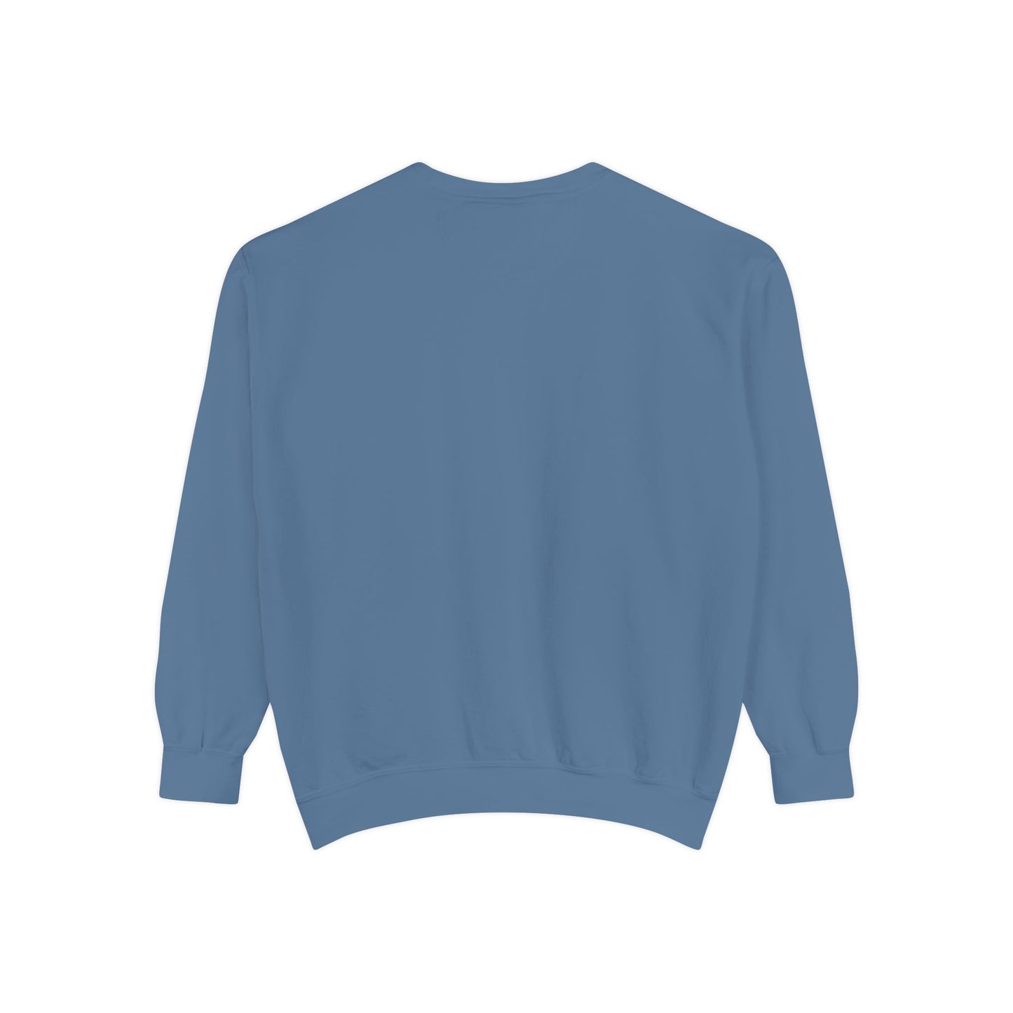 Garment-Dyed Sweatshirt Cozy Fall Autumn Give Thanks Graphic Llama