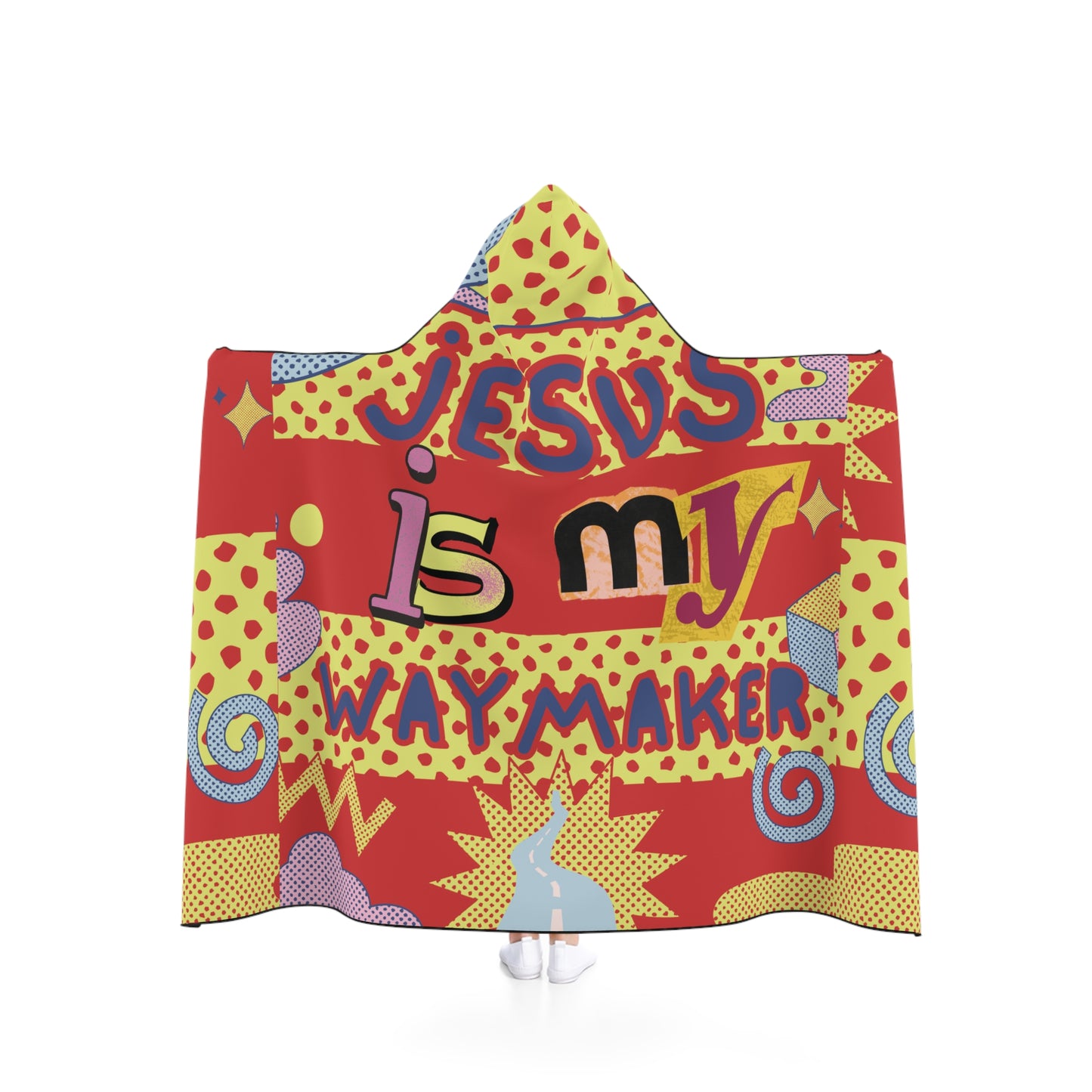 Jesus is my Waymaker Hooded Blanket