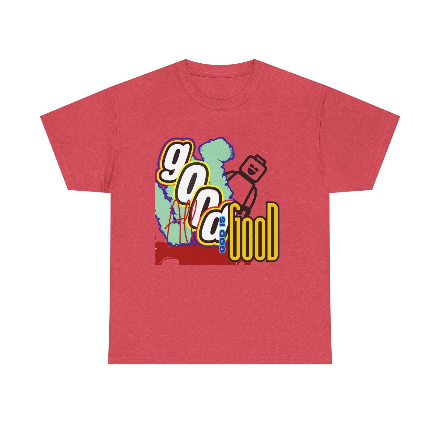 All Good God is Good" Lego Inspired T-Shirt - Fun and Creative Faith-Based Apparel