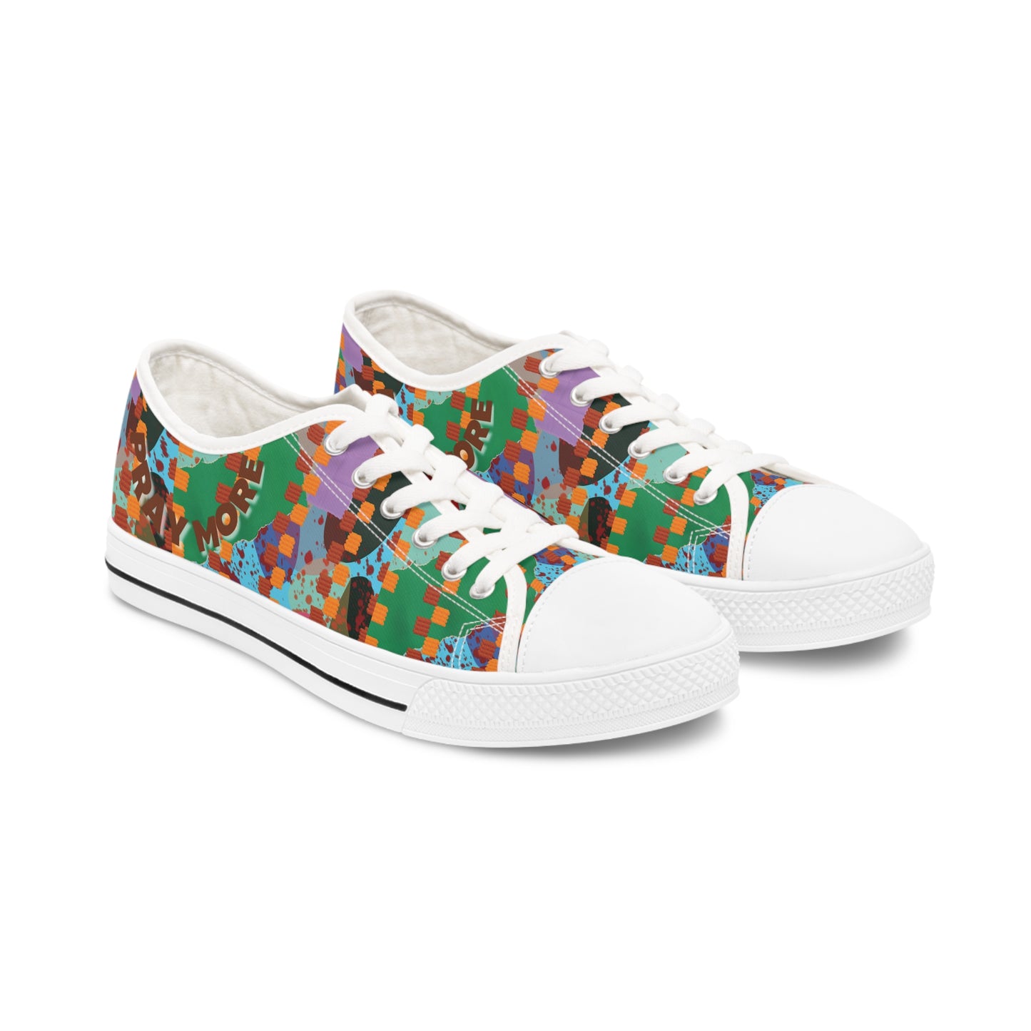 Pray More Women's Low Top Sneakers