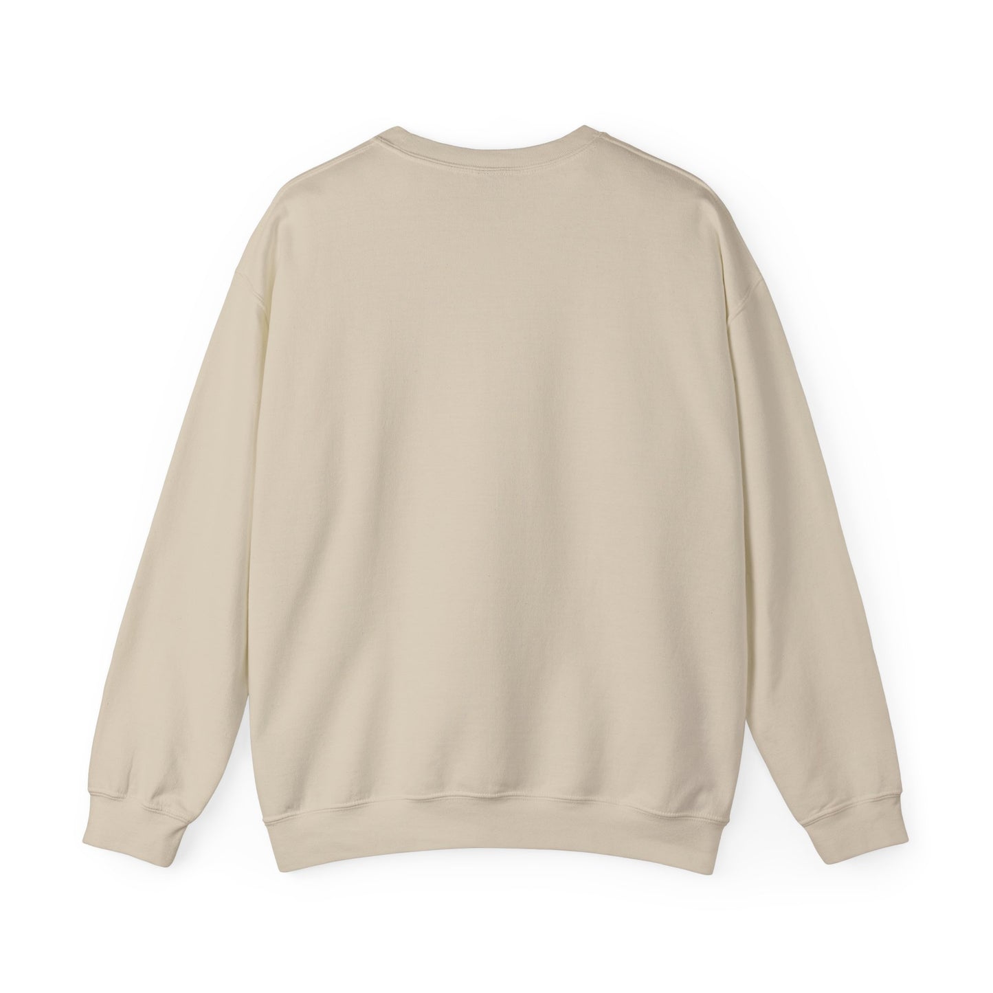 Fuel Your Faith: Graphic Crewneck Sweater with Faith Hope Love and Full Gas Tank Design