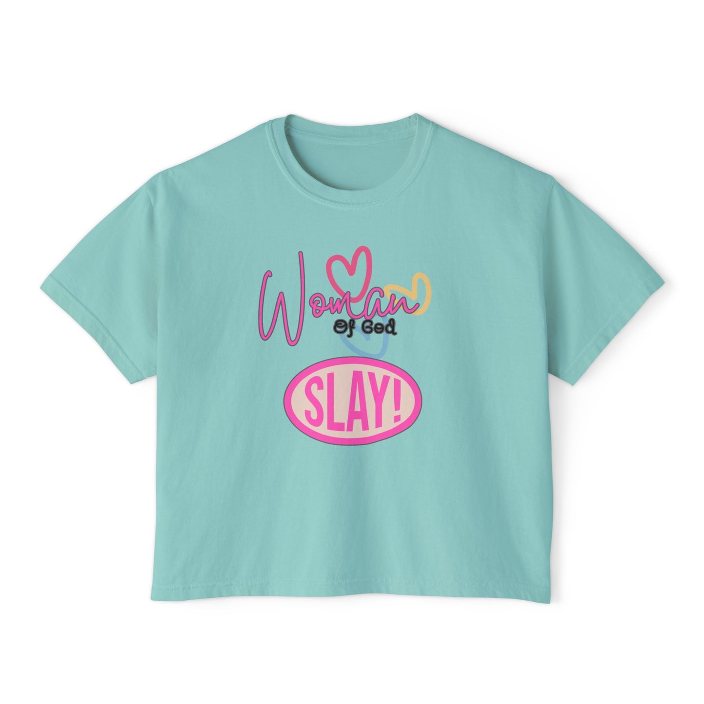 Woman of God Slay Women's Boxy Tee