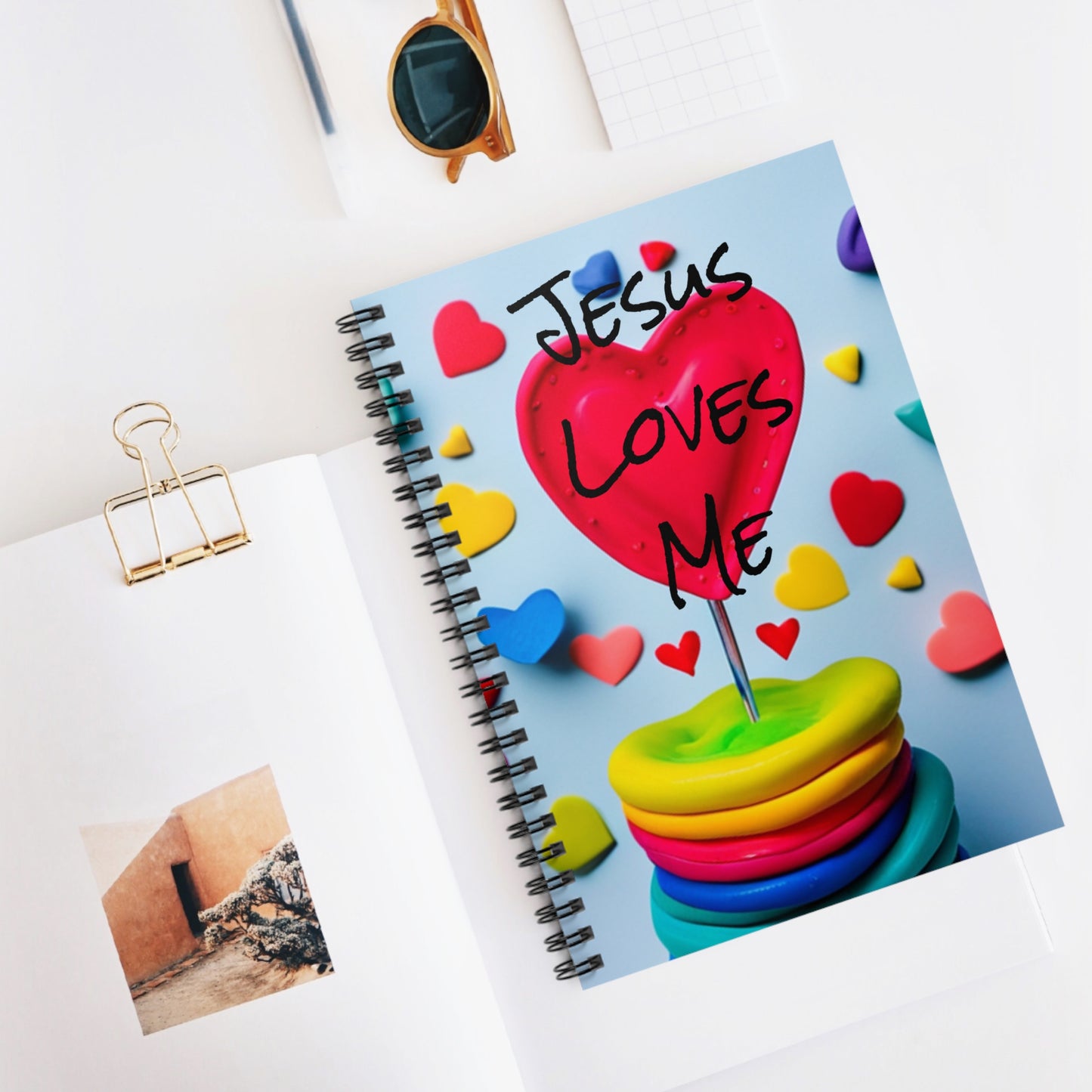Jesus Loves Me Spiral Notebook - Ruled Line