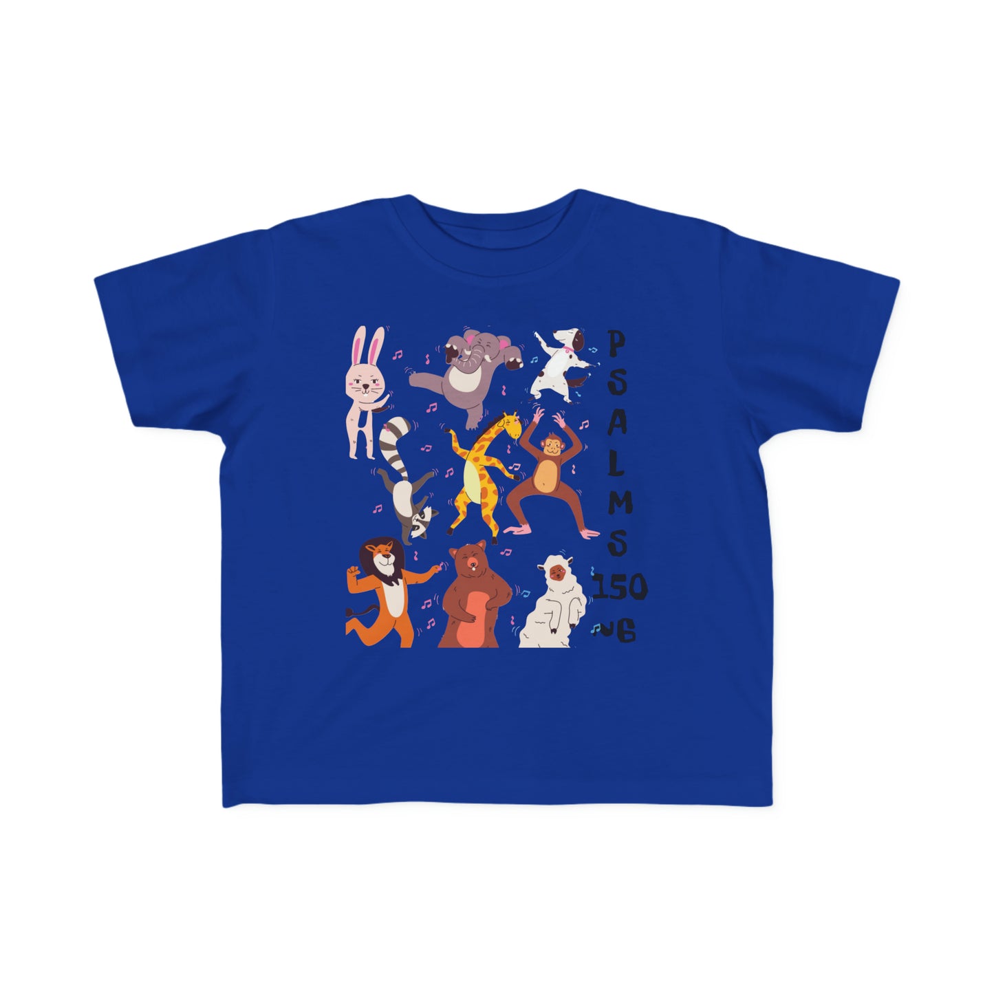 Party Animals Psalms 150~6 Toddler's Fine Jersey Tee