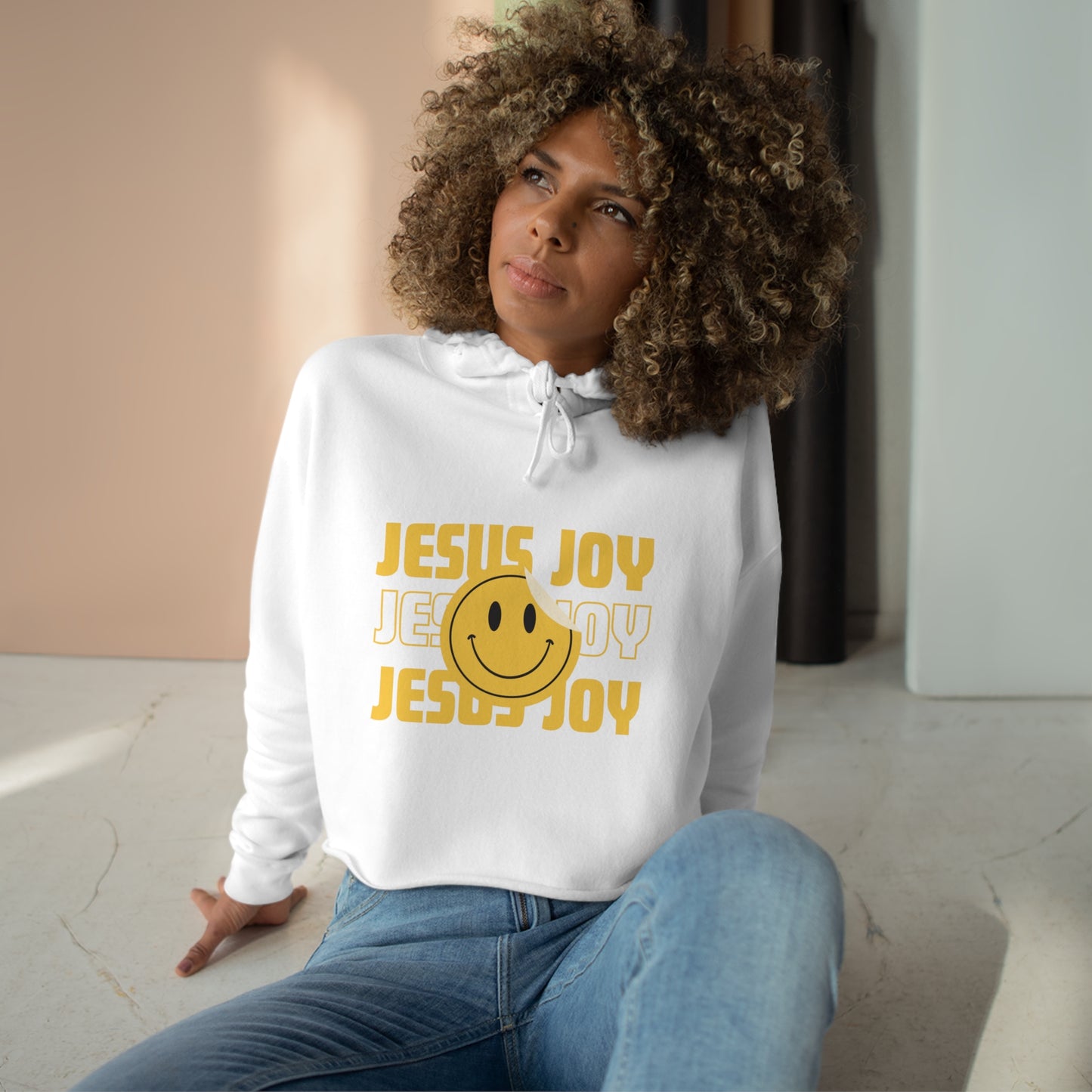 Jesus Joy Crop Hoodie