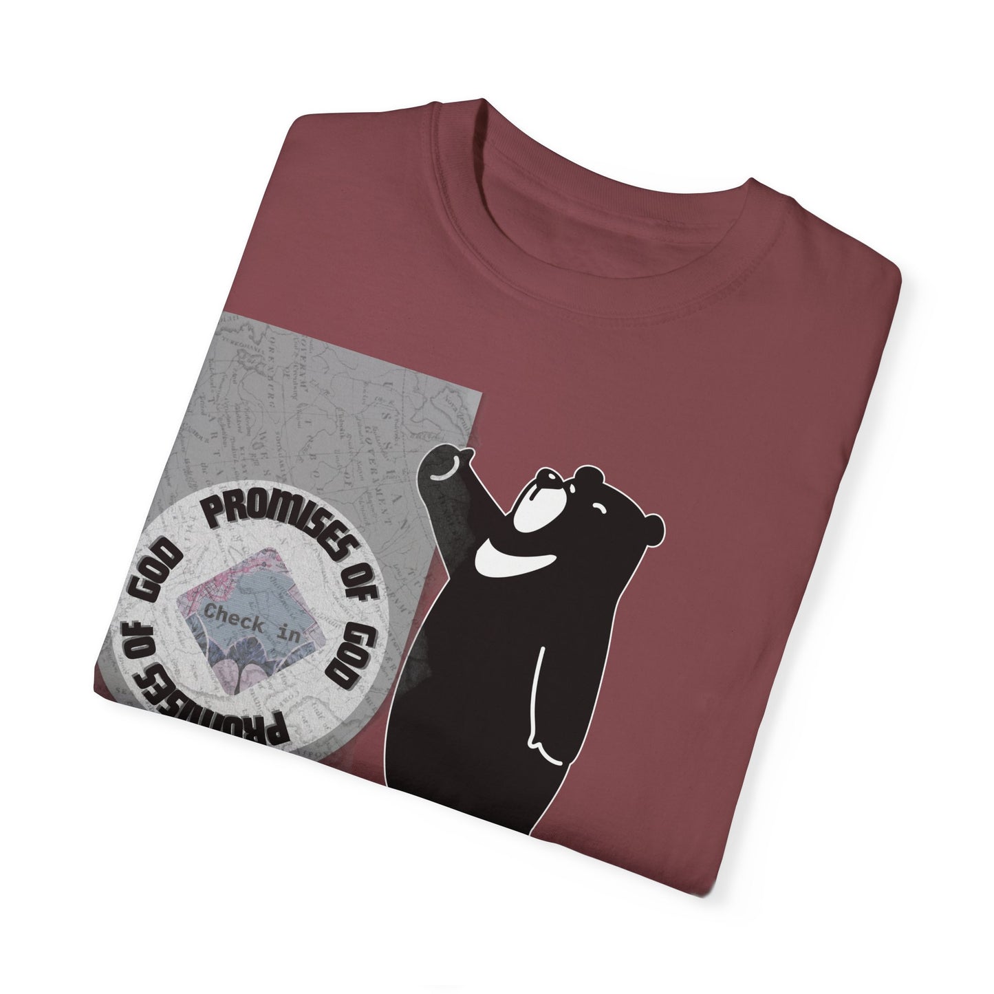 Seal of Promises of God Bear T-Shirt | Comfort Colors 1717 - Christian Graphic Tee