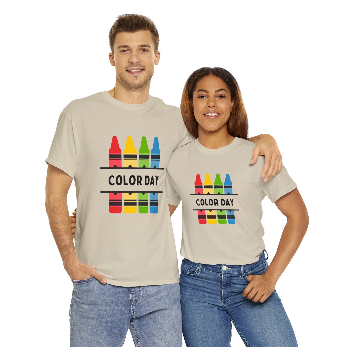Color Day Unisex Heavy Cotton Tee Inspire Learning and Fun for Teachers and Children