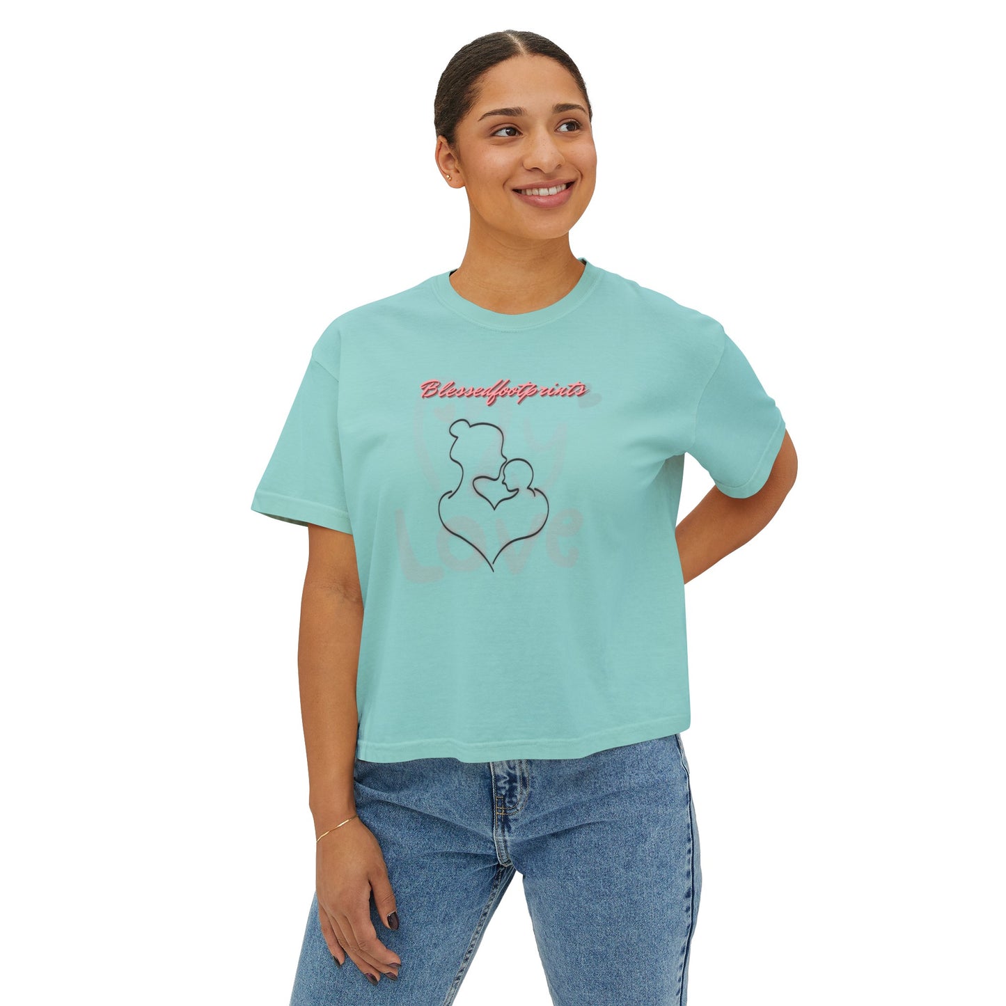 My Love Boxy Tee - BlessedFootprints Collection