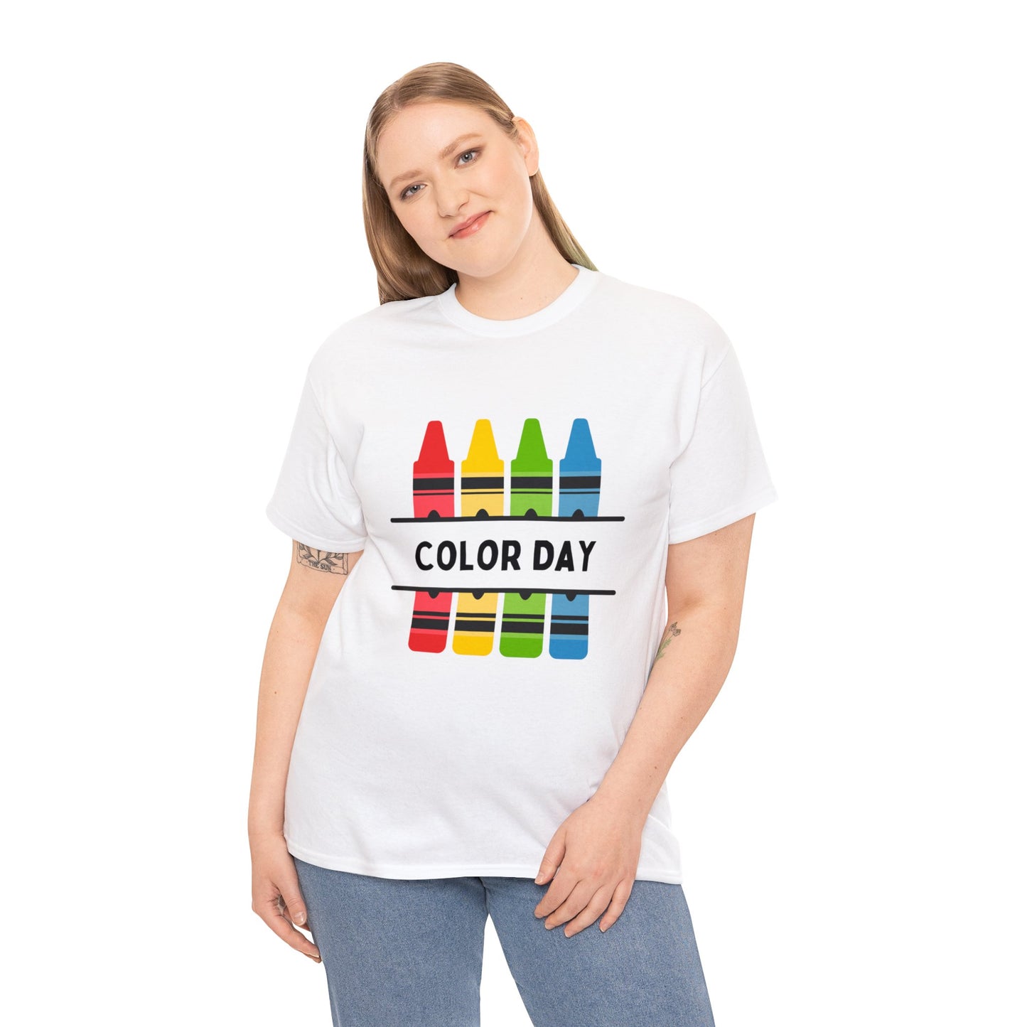 Color Day Unisex Heavy Cotton Tee Inspire Learning and Fun for Teachers and Children