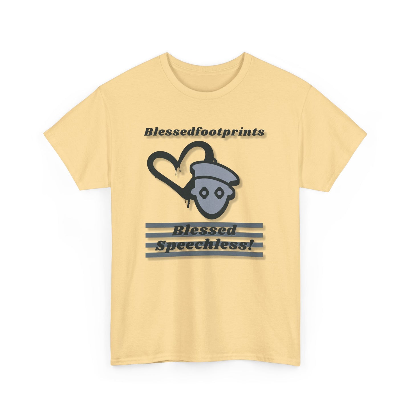 Blessedfootprints Collection Speechless Unisex Heavy Cotton Tee
