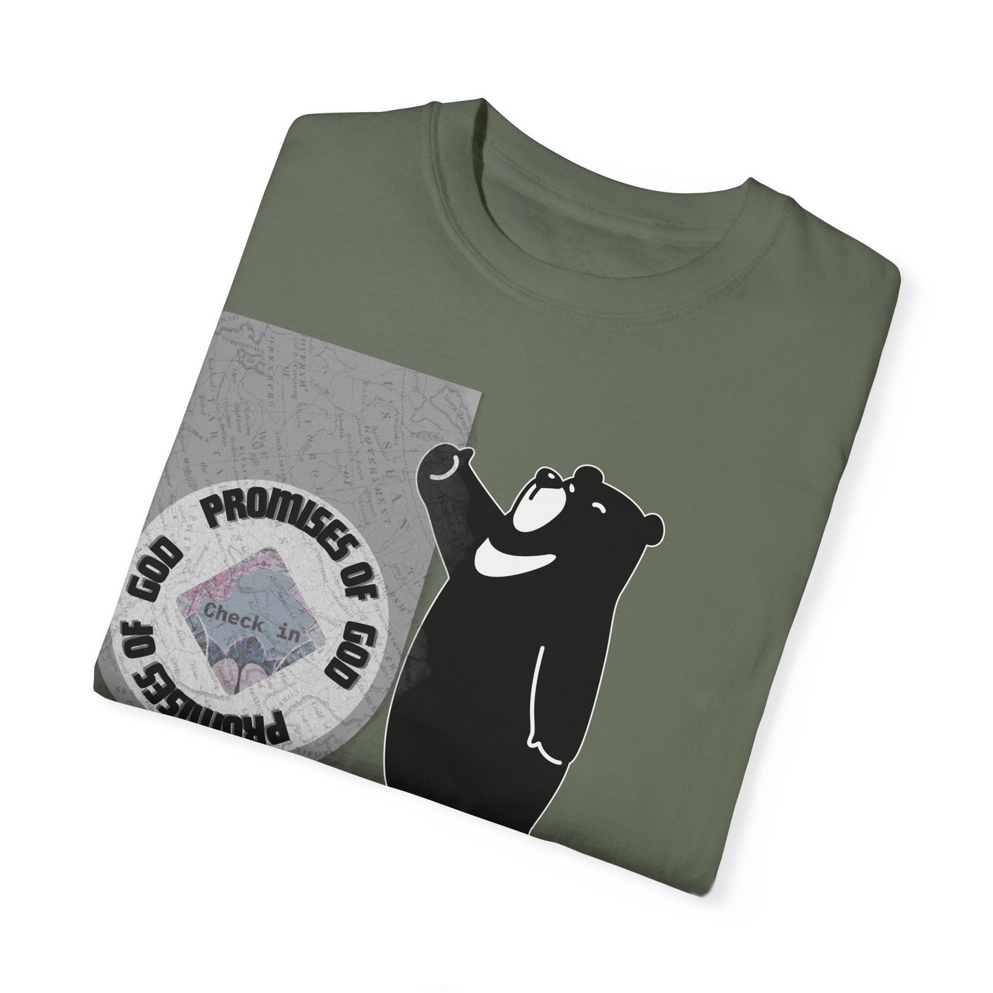 Seal of Promises of God Bear T-Shirt | Comfort Colors 1717 - Christian Graphic Tee