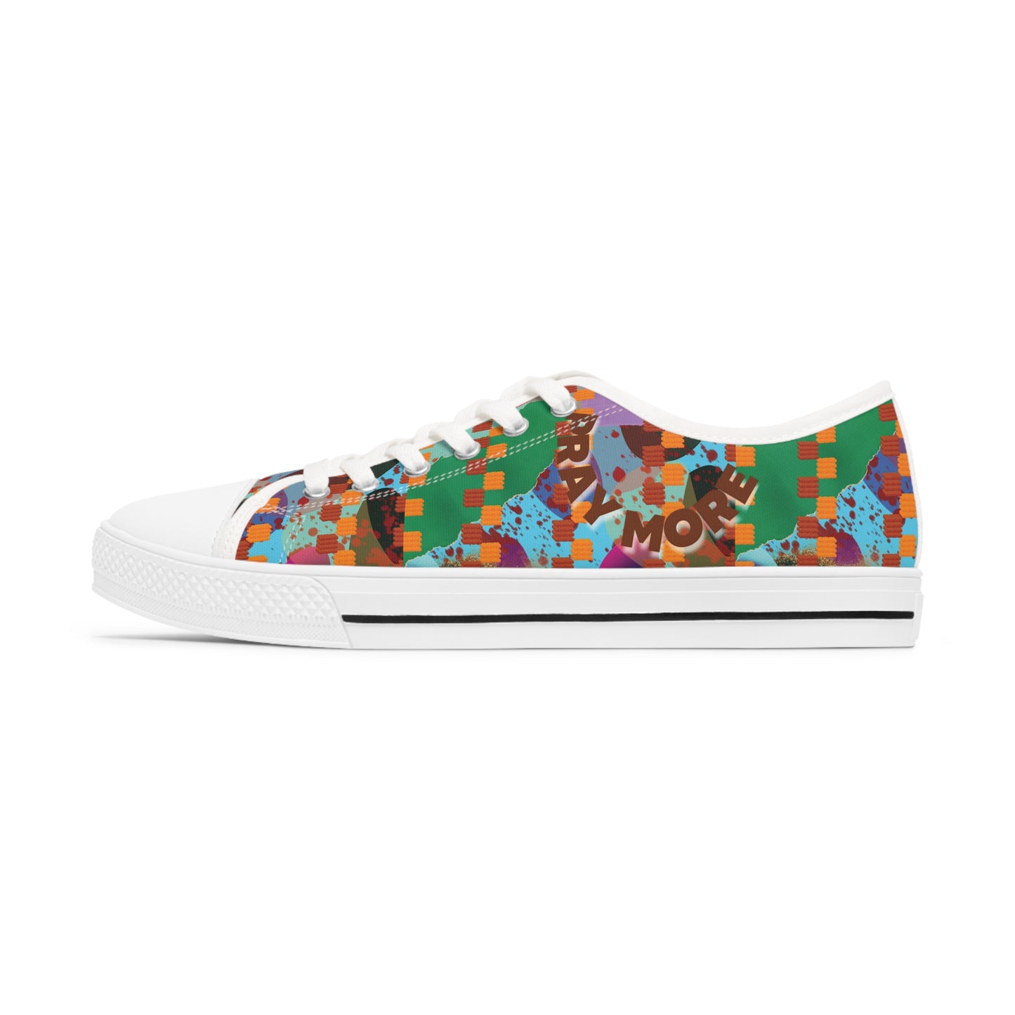 Pray More Women's Low Top Sneakers