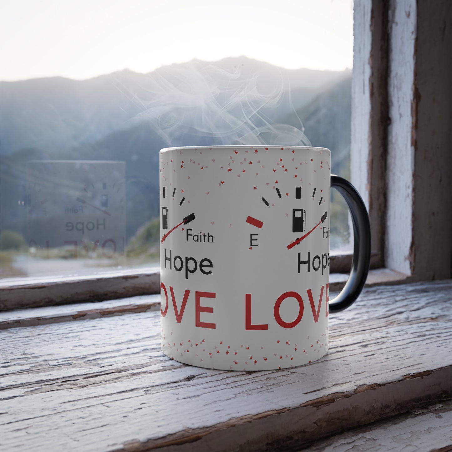 Faith Hope Love Fuel Color Morphing Mug, 11oz