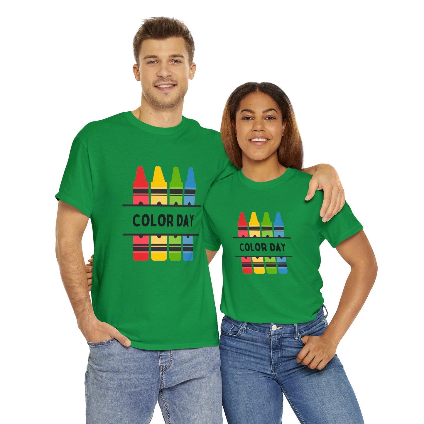 Color Day Unisex Heavy Cotton Tee Inspire Learning and Fun for Teachers and Children