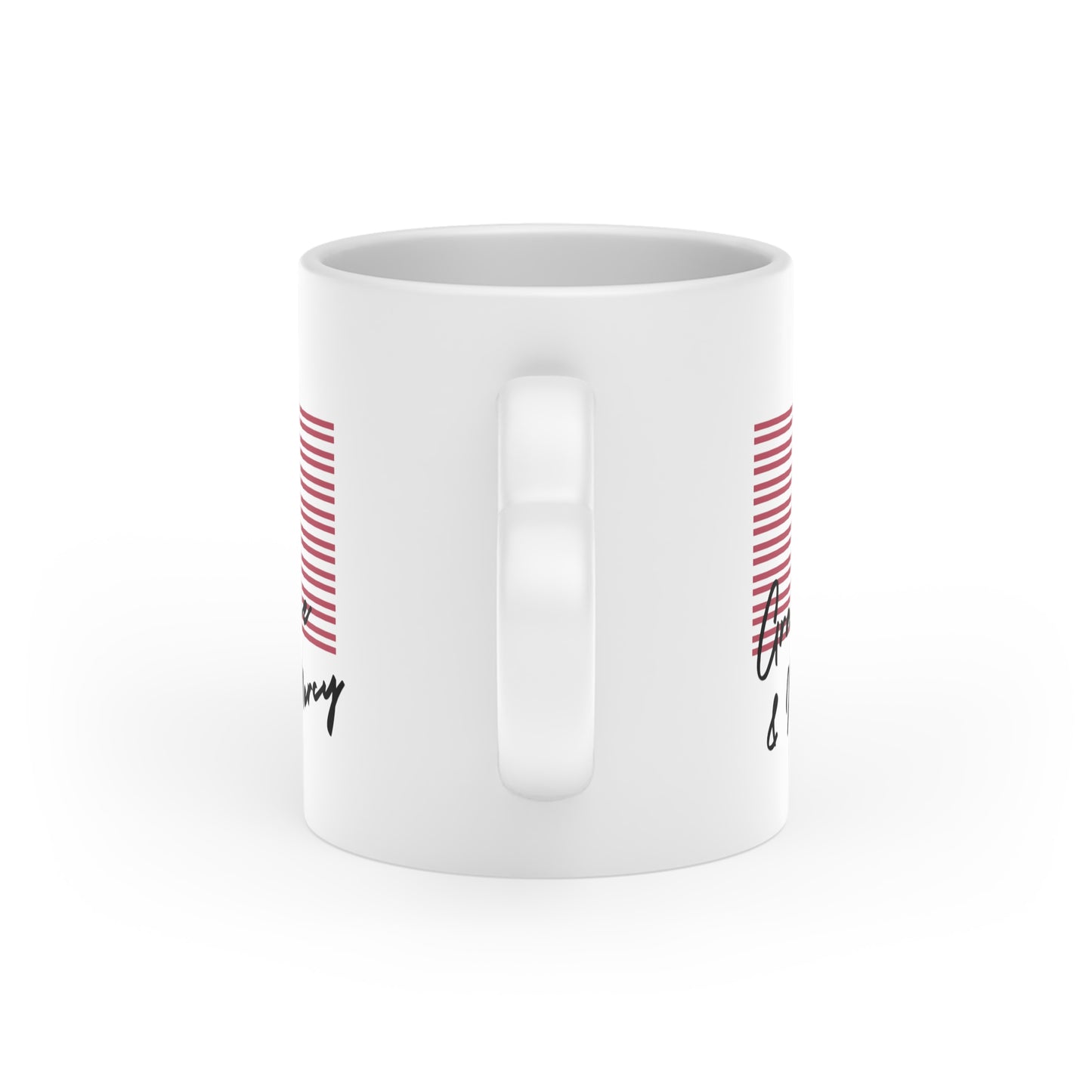 Grace and Mercy Heart-Shaped Mug