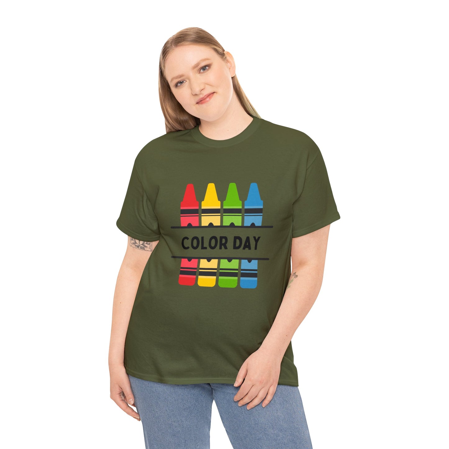 Color Day Unisex Heavy Cotton Tee Inspire Learning and Fun for Teachers and Children