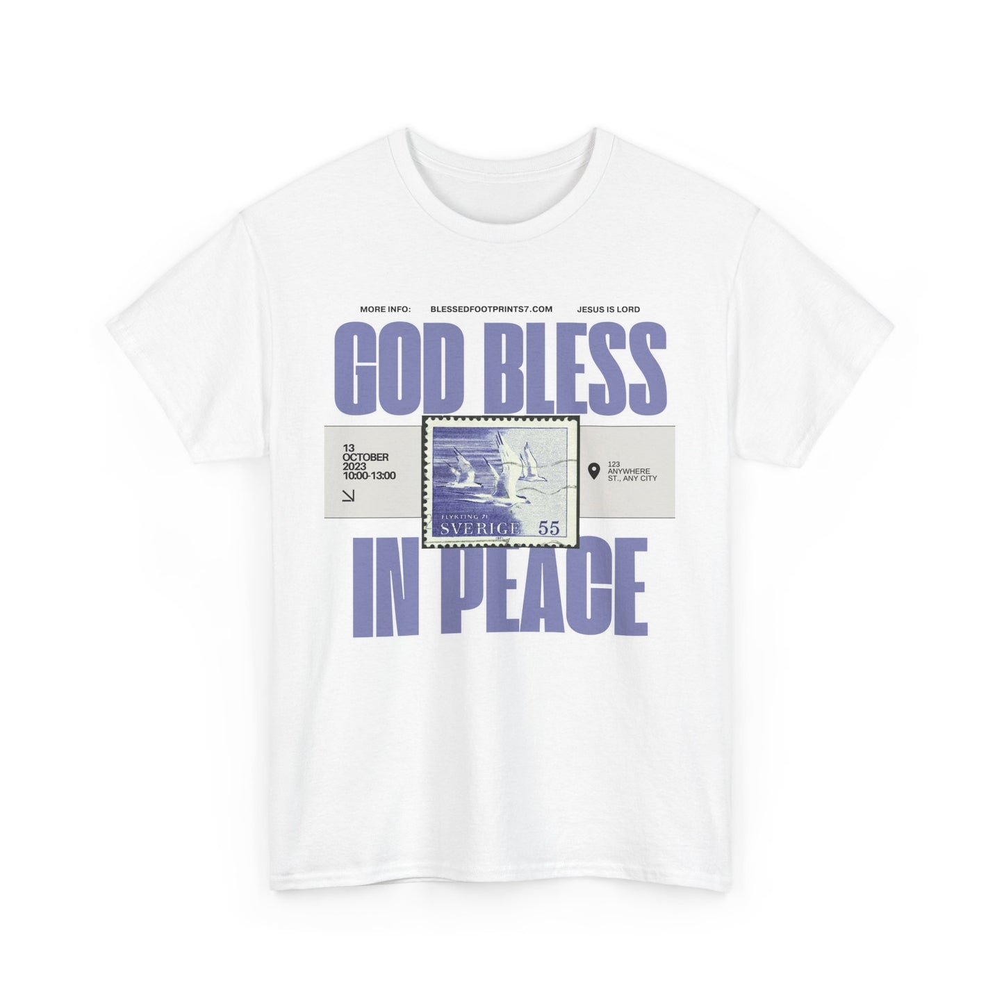 God Bless in Peace Cotton Tee