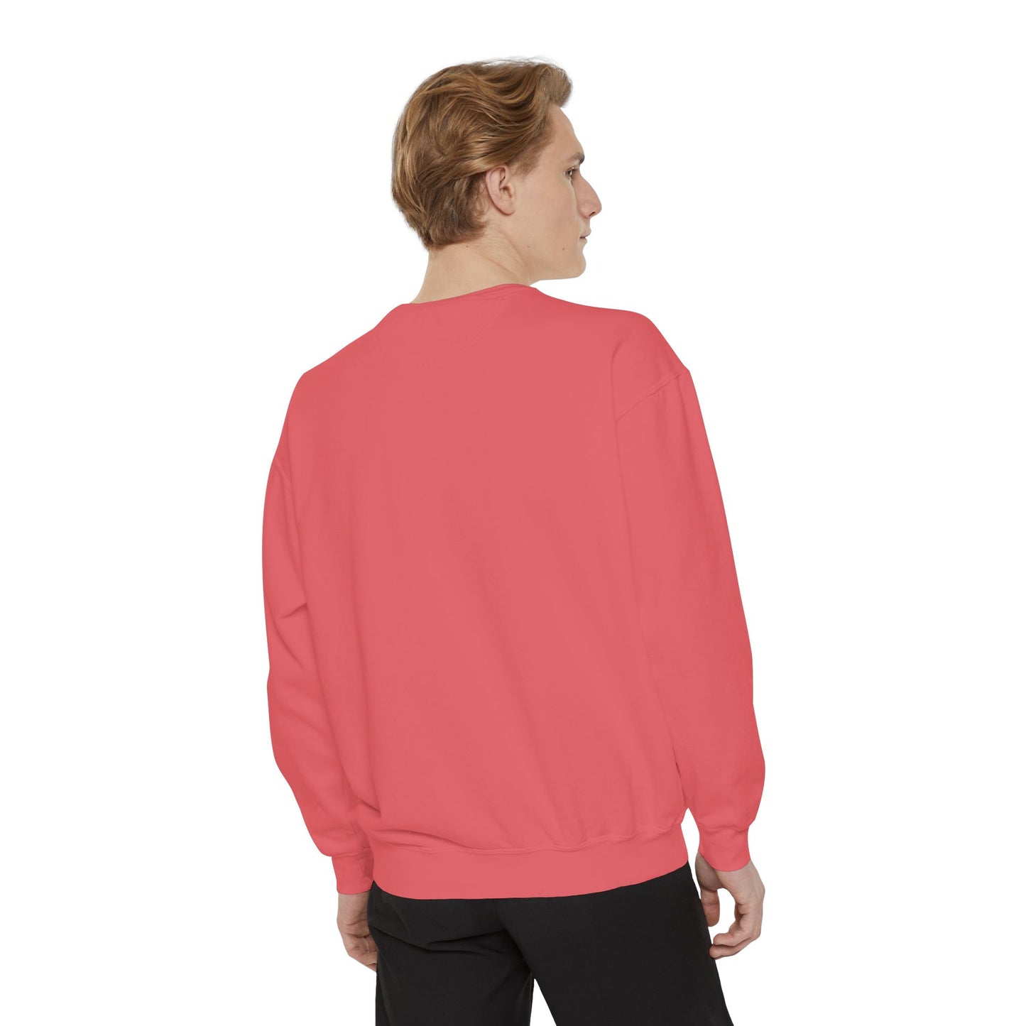 Garment-Dyed Sweatshirt Cozy Fall Autumn Give Thanks Graphic Llama