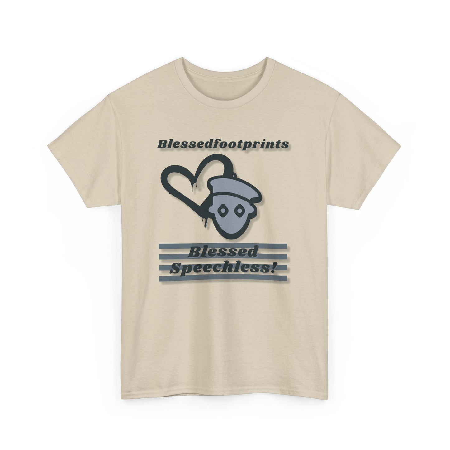 Blessedfootprints Collection Speechless Unisex Heavy Cotton Tee