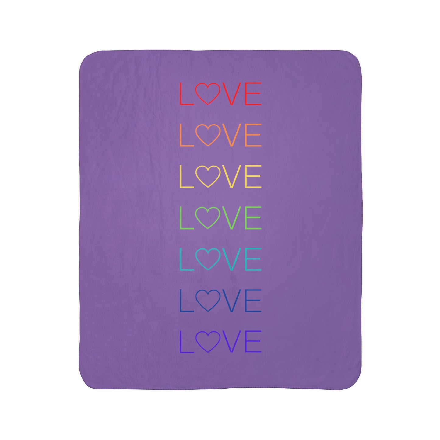 Love Fleece Sherpa Blanket