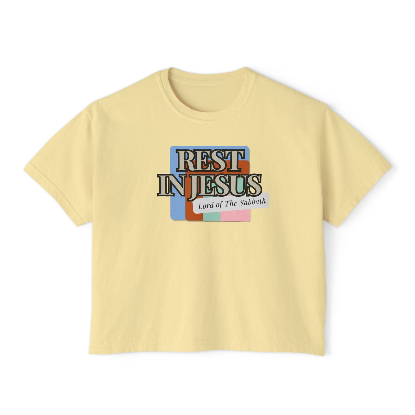 Rest In Christ Women's Boxy Tee