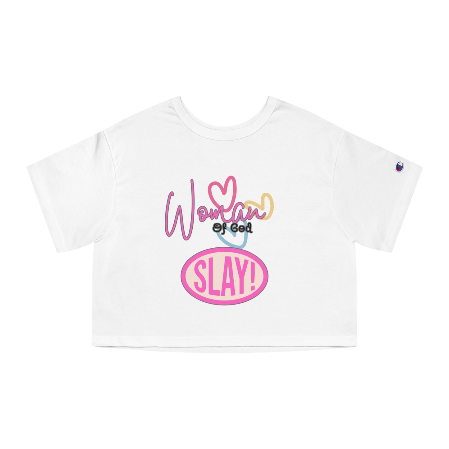 Woman of God Slay Cropped Tee