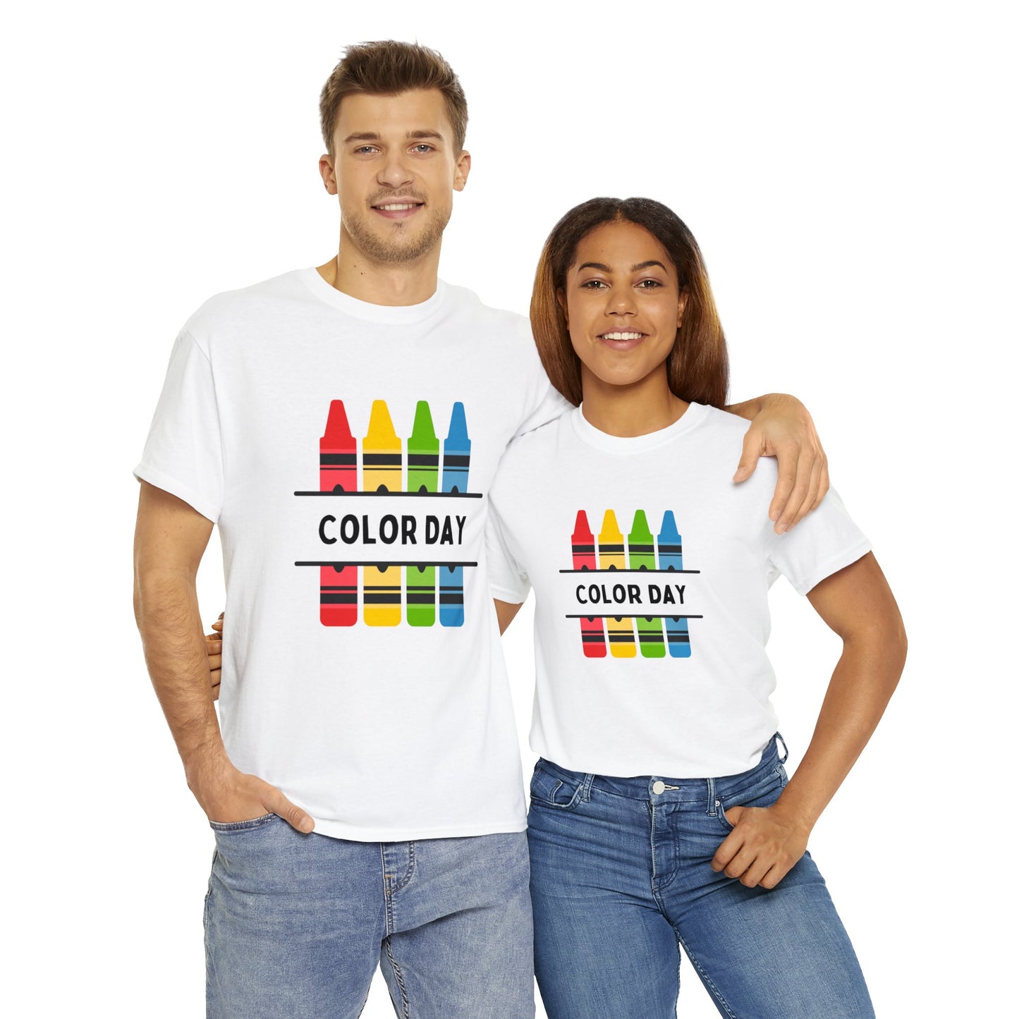 Color Day Unisex Heavy Cotton Tee Inspire Learning and Fun for Teachers and Children