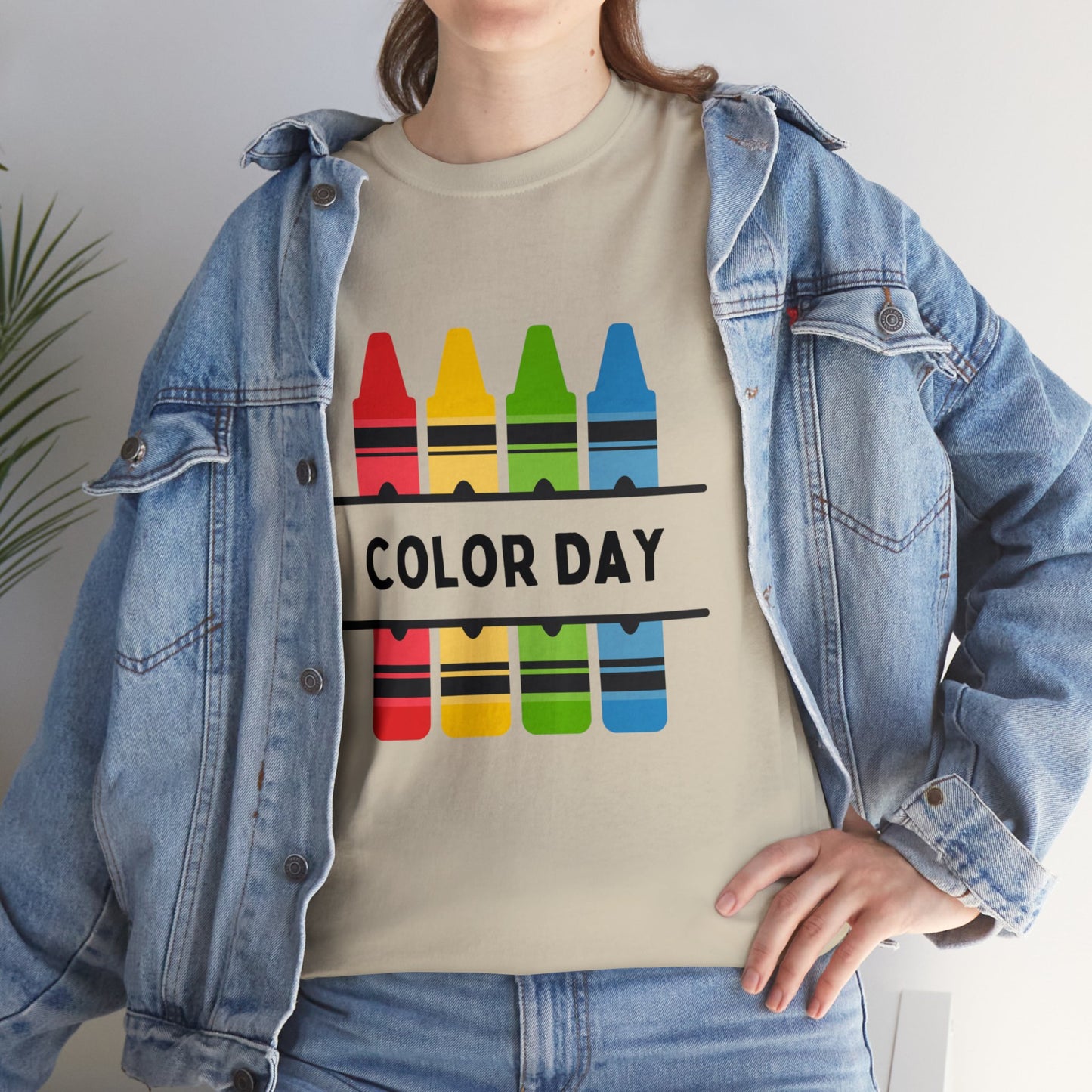 Color Day Unisex Heavy Cotton Tee Inspire Learning and Fun for Teachers and Children