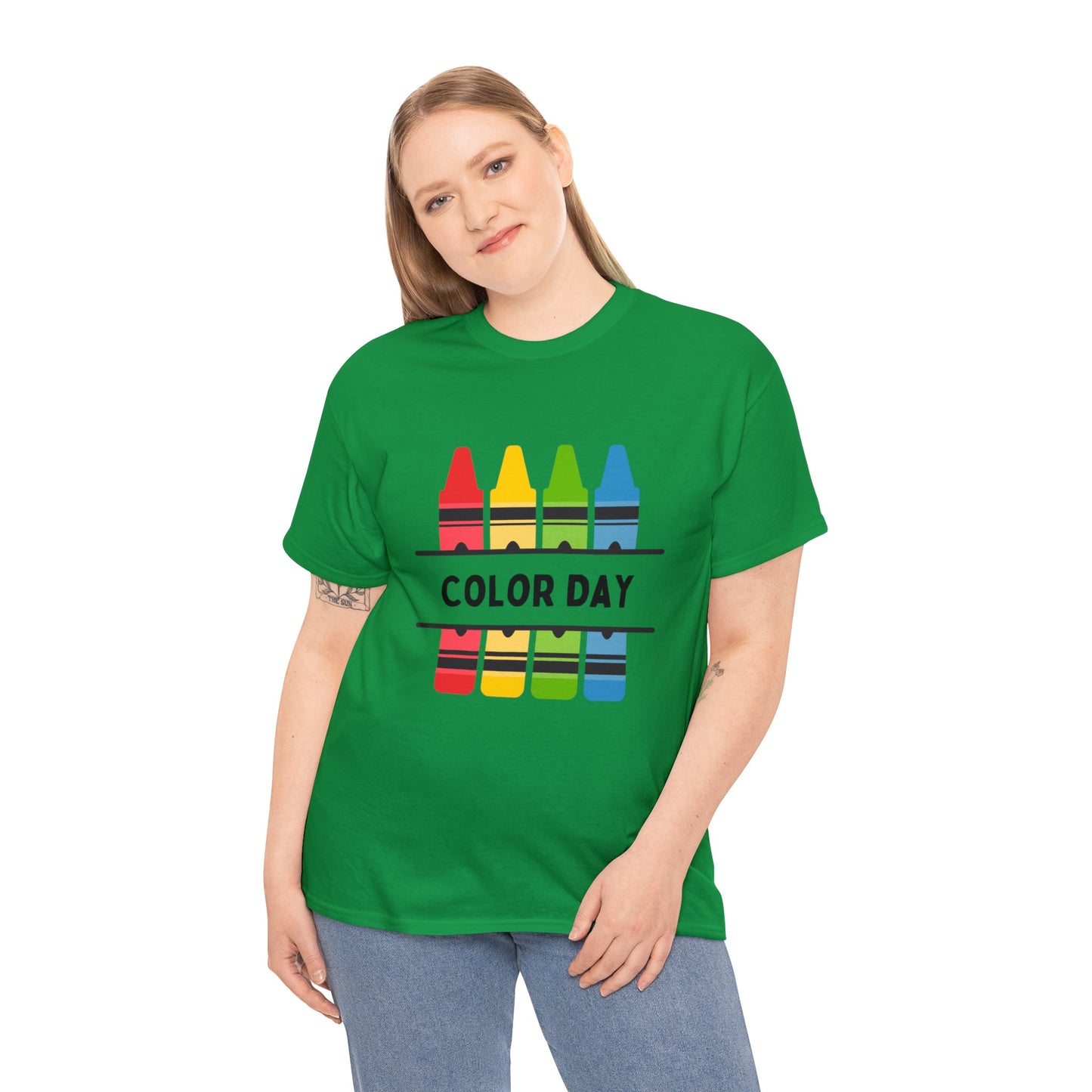 Color Day Unisex Heavy Cotton Tee Inspire Learning and Fun for Teachers and Children