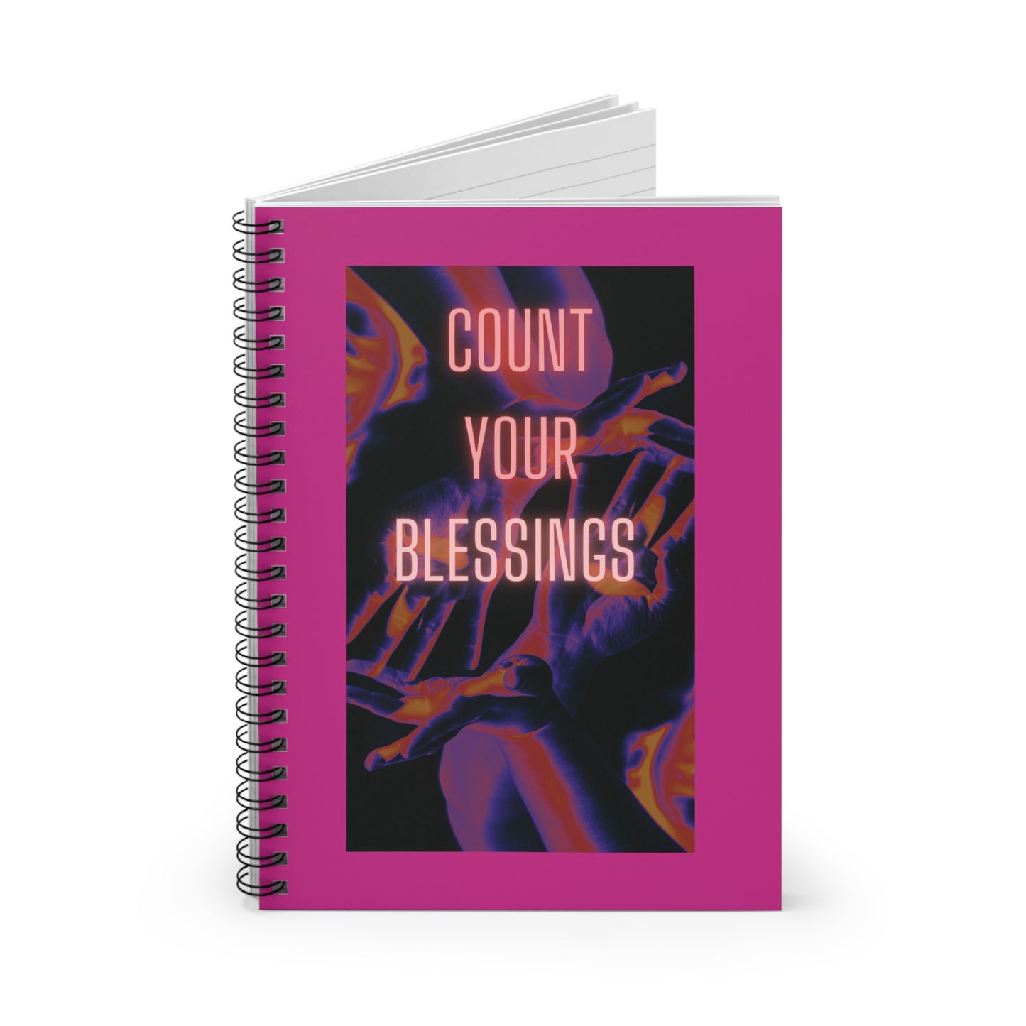 Count Your Blessins Spiral Notebook - Ruled Line