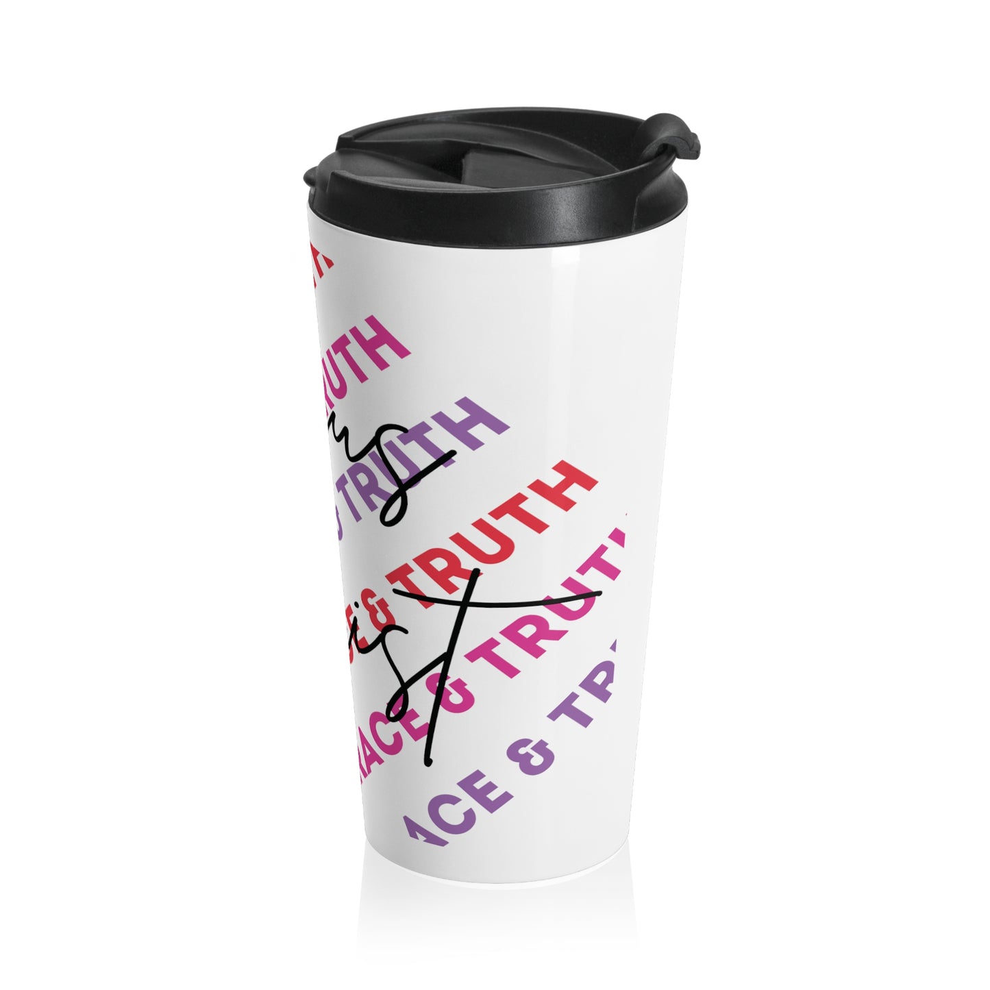 Jesus Christ Grace & Truth Stainless Steel Travel Mug