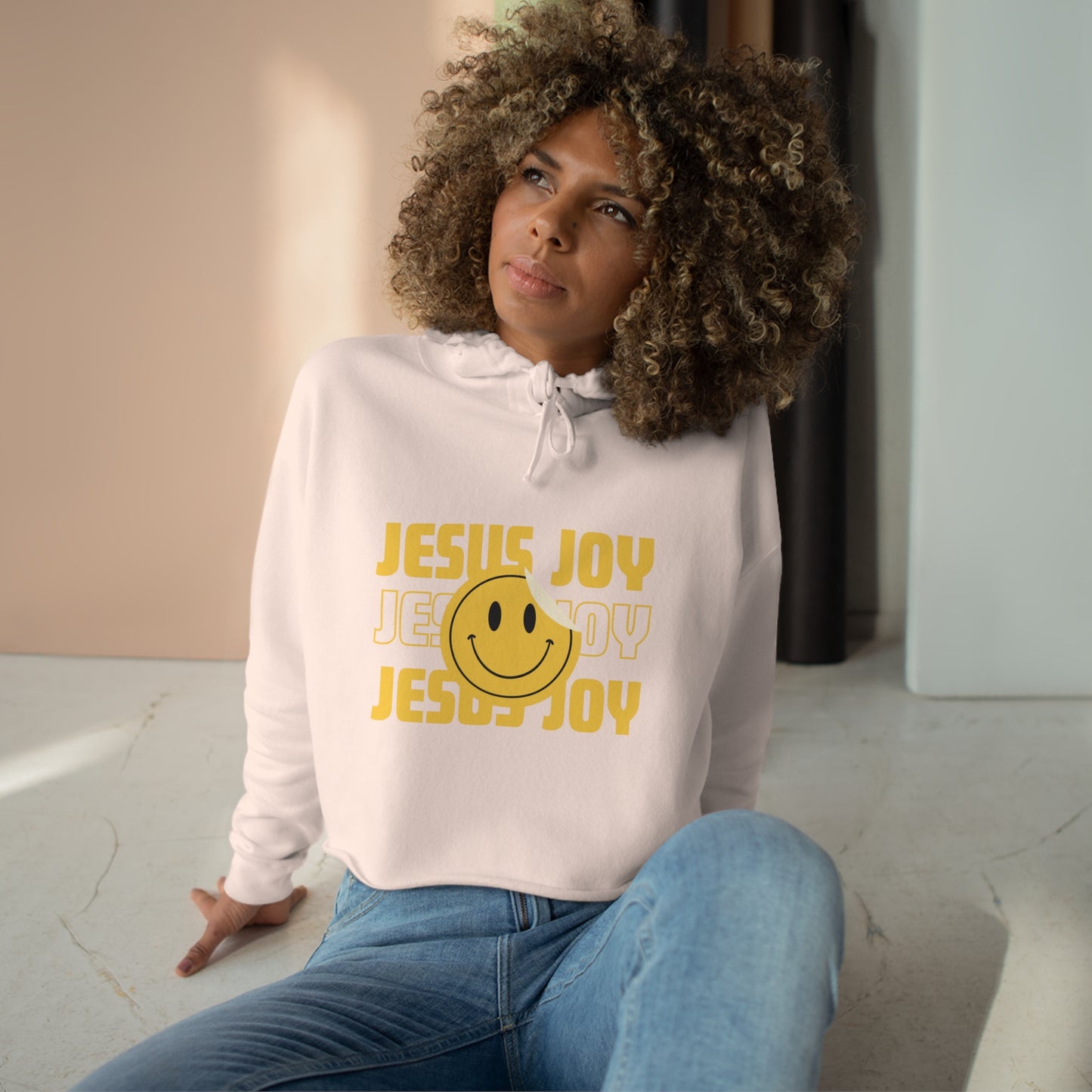 Jesus Joy Crop Hoodie