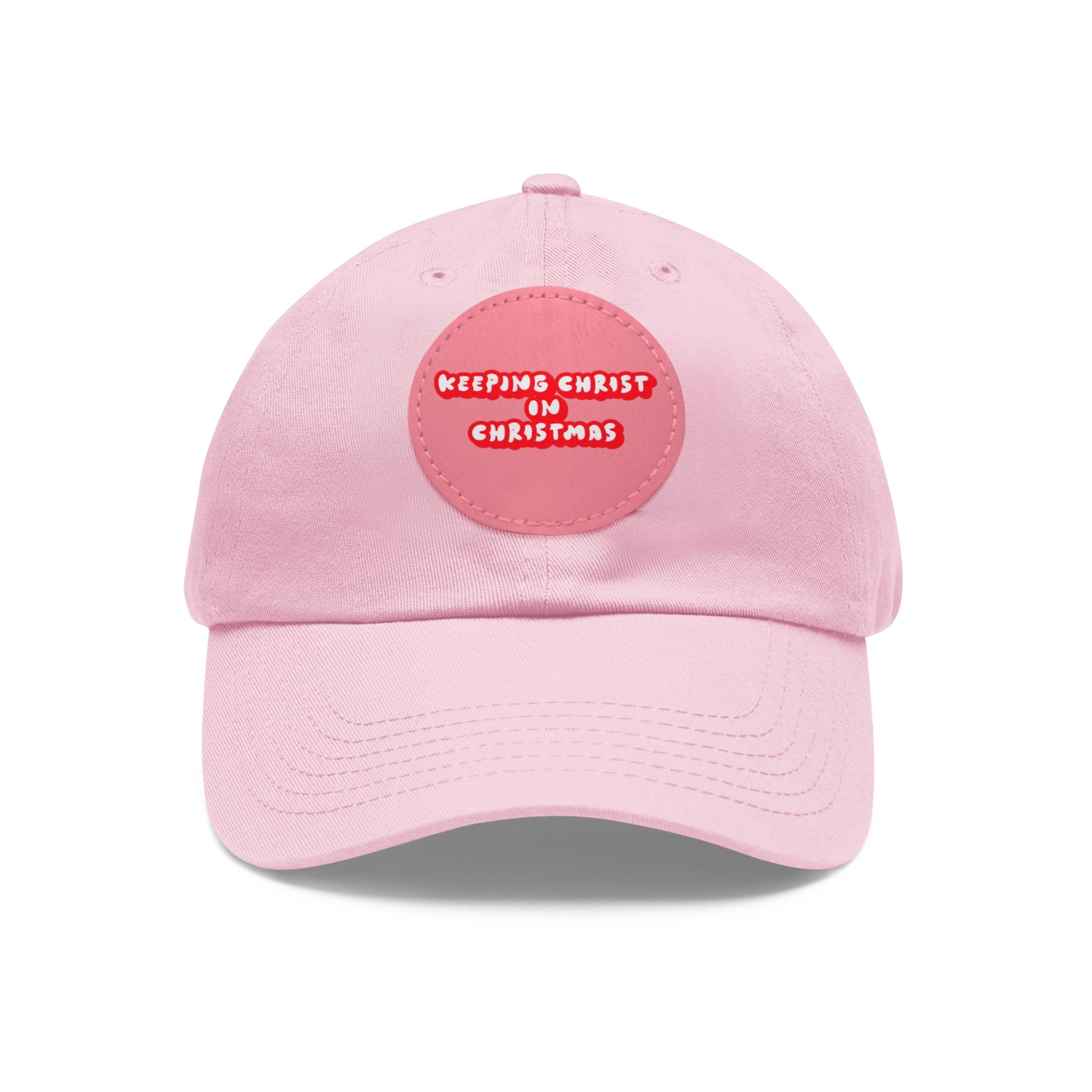 Keep CHRIST in Christmas Hat with Leather Patch