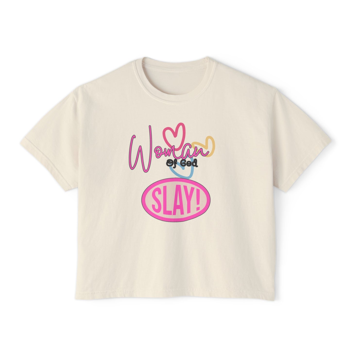 Woman of God Slay Women's Boxy Tee