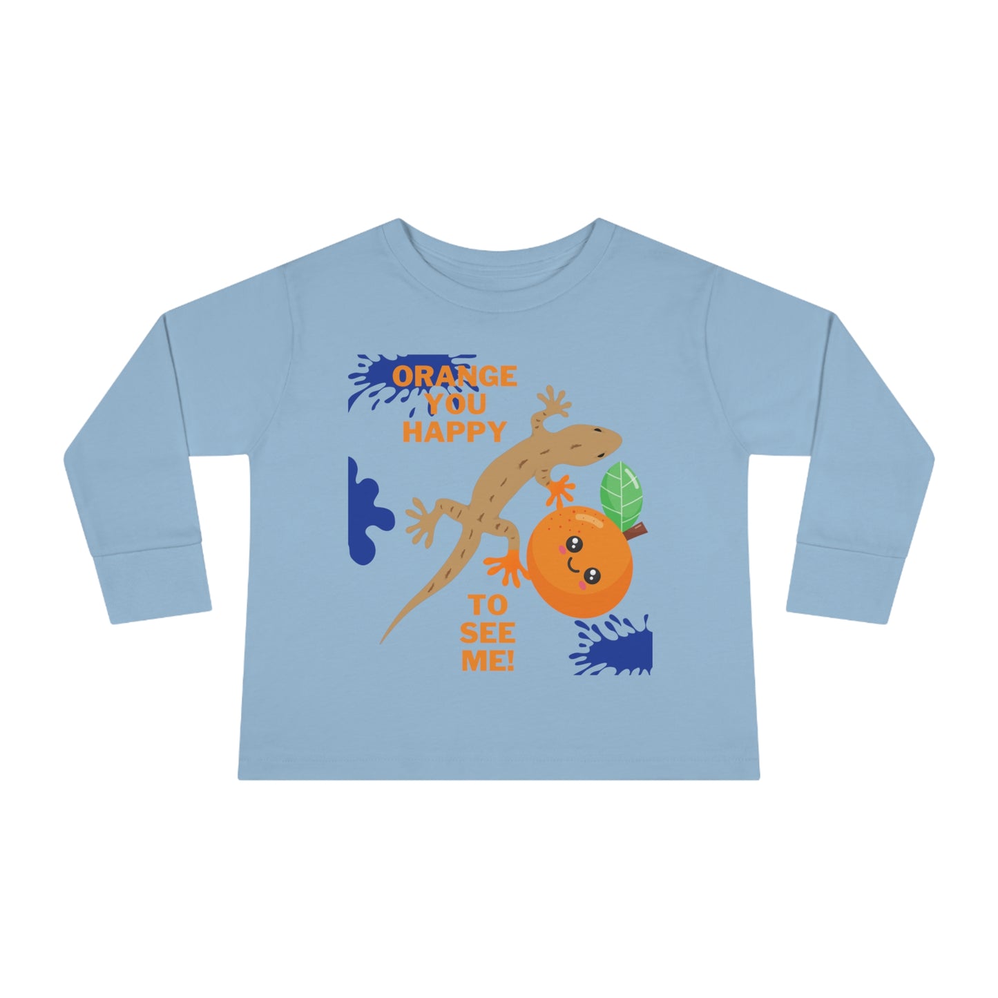 Toddler Long Sleeve Shirt: Orange You Glad to See Me