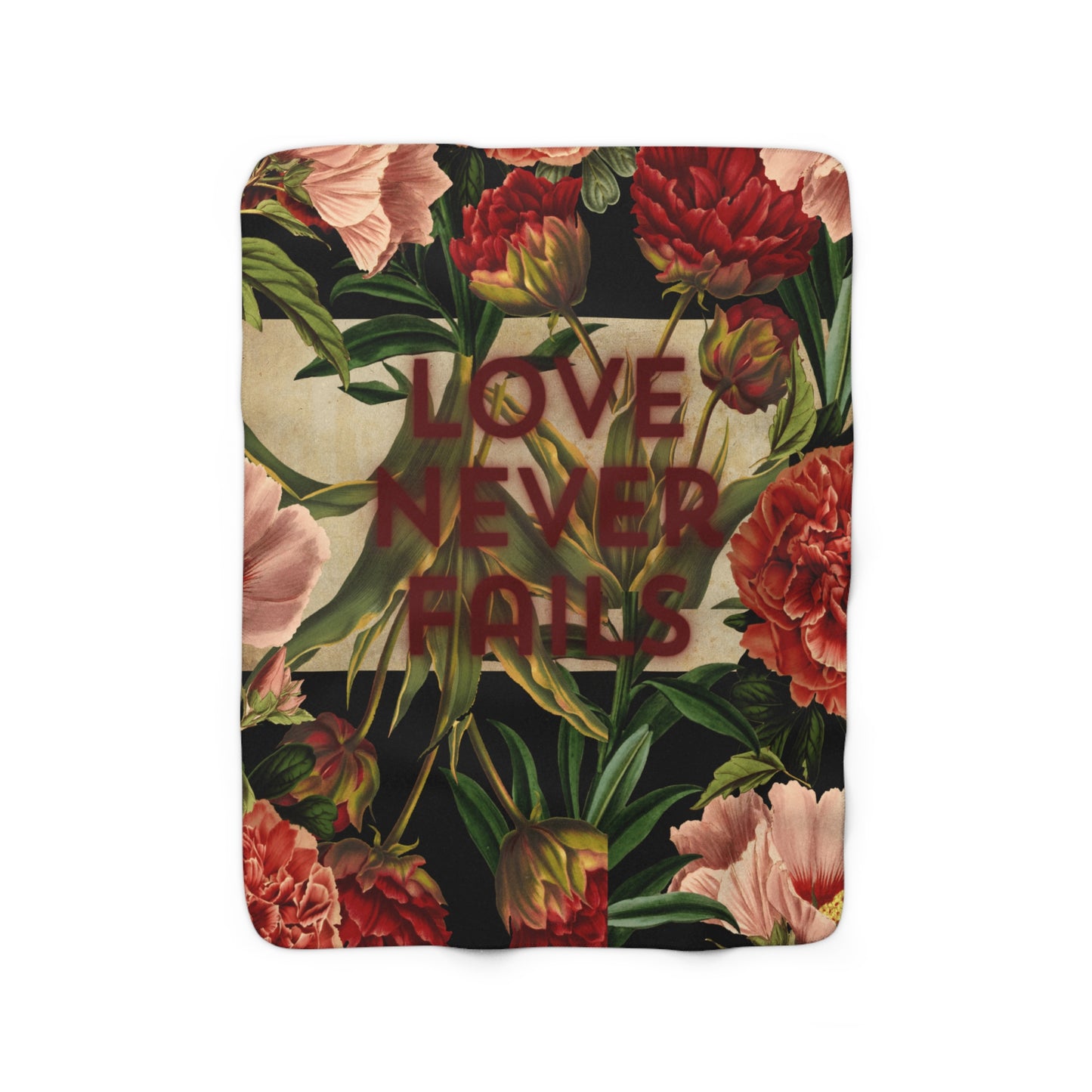 Love never fails Fleece Blanket